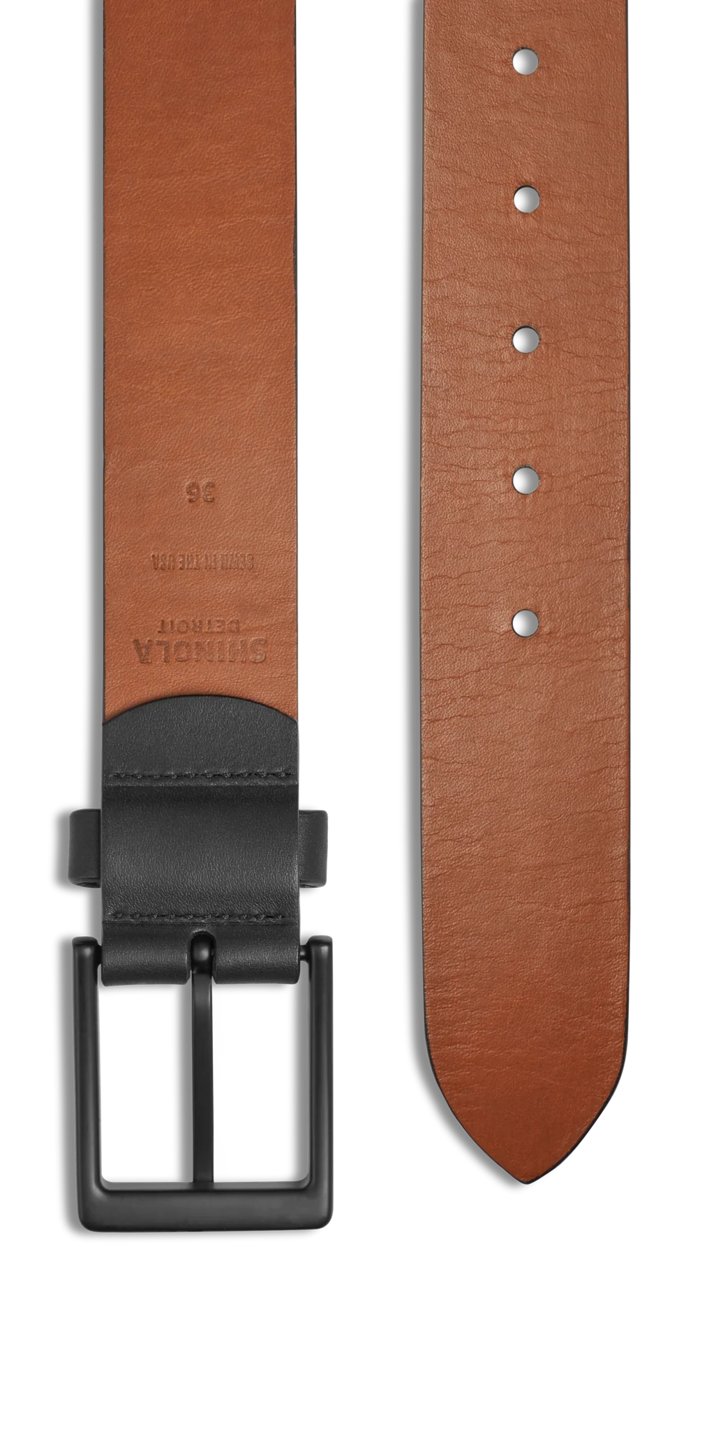 1 1/2" Lightning Bolt Keeper Belt - Black - Image 3