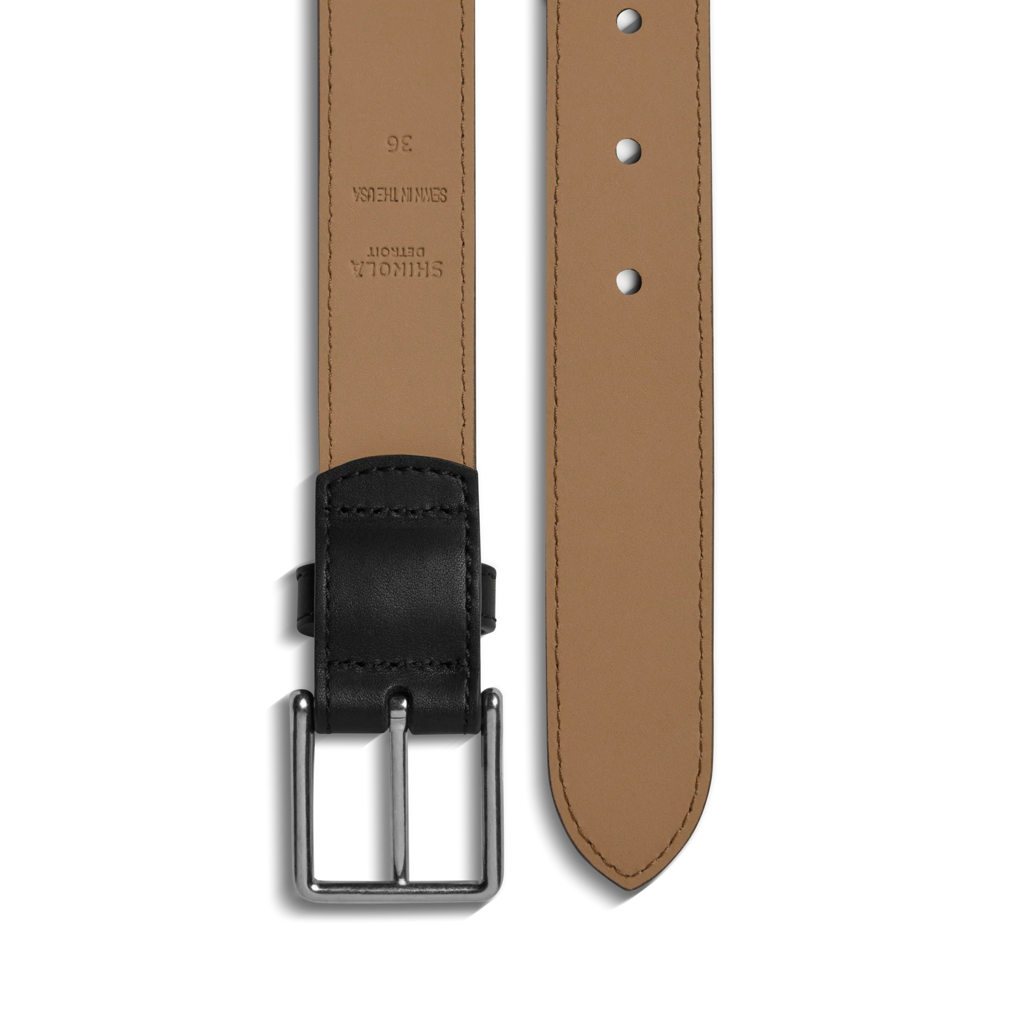 1 1/4" Dress Belt - Black - Image 3