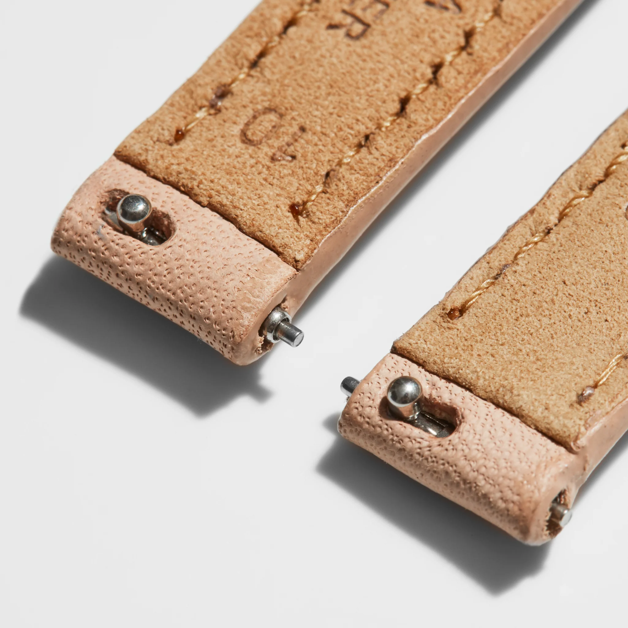 10mm Blush Leather Watch Strap - Blush - Image 3