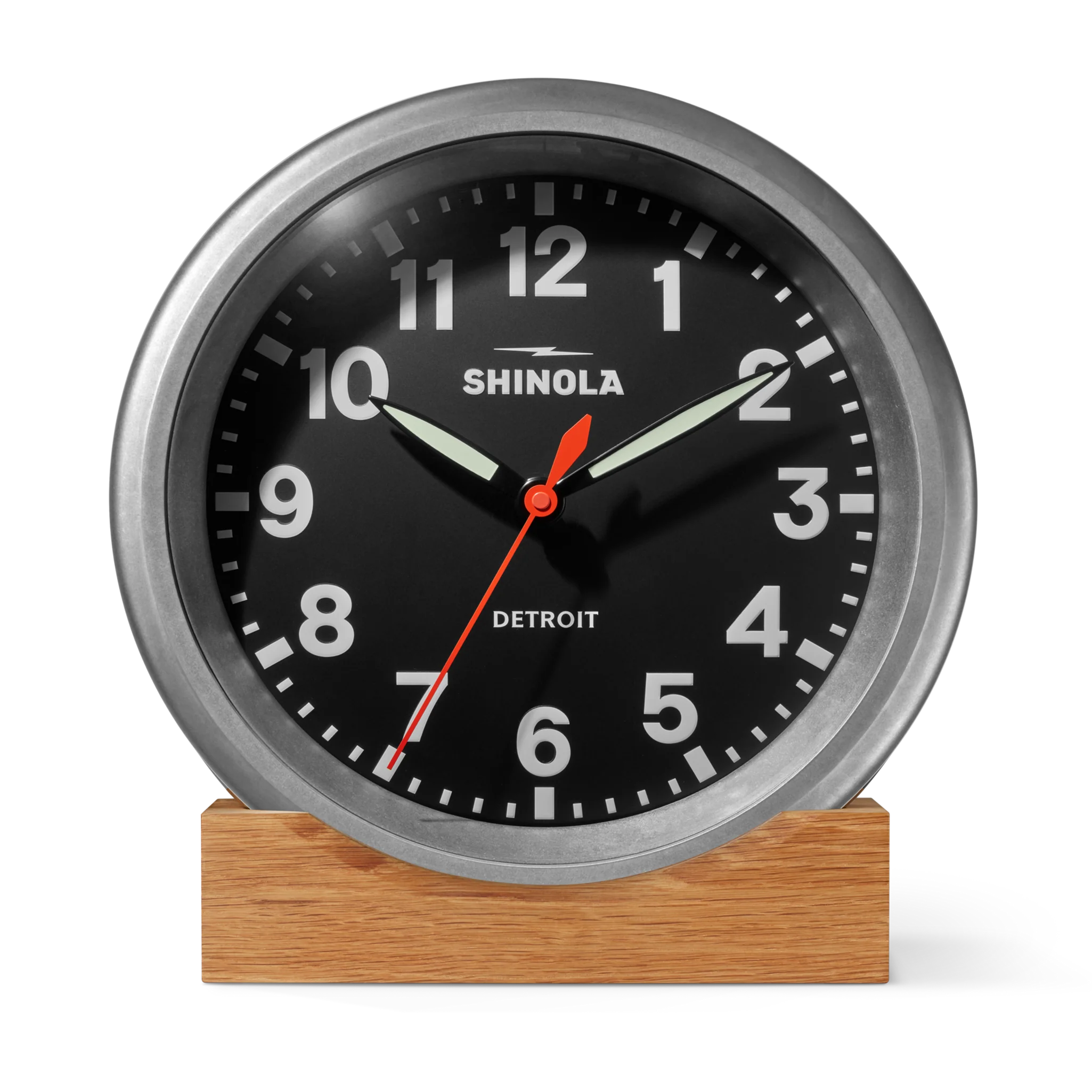 14" Runwell Clock - Tumbled Zinc/Black - Image 4