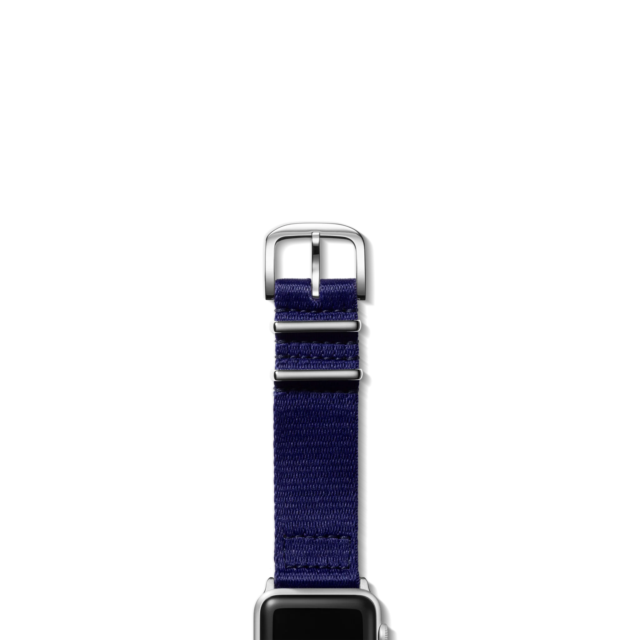 20mm Black Split Nylon Apple Watch Strap - Black - Image 6