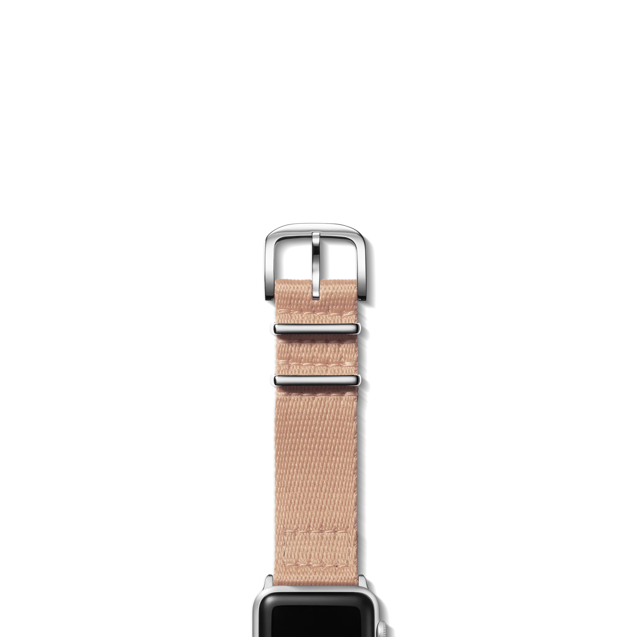 20mm Blush Split Nylon Apple Watch Strap - Blush - Image 4