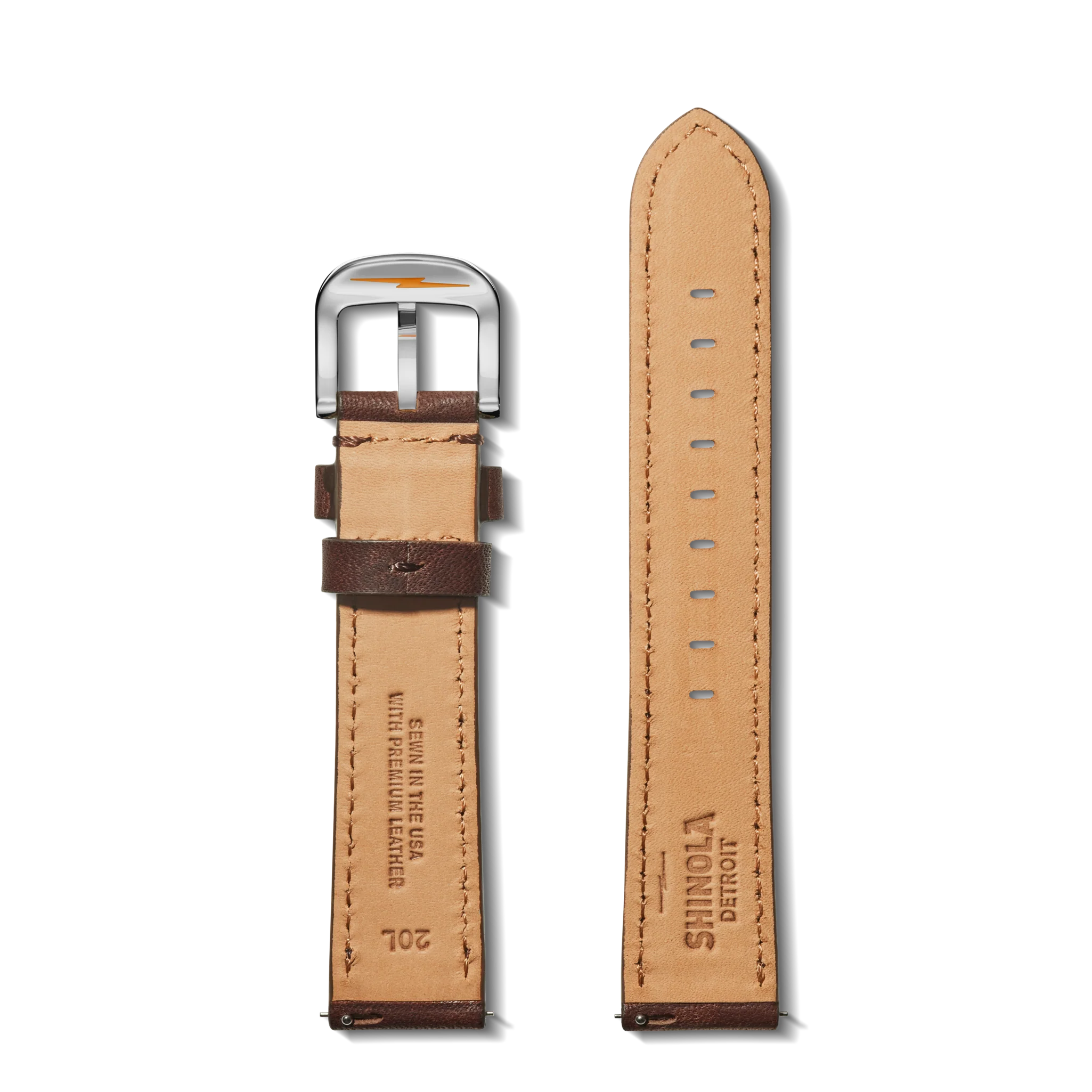 20mm Cattail Leather Watch Strap (XL) - Cattail - Image 2