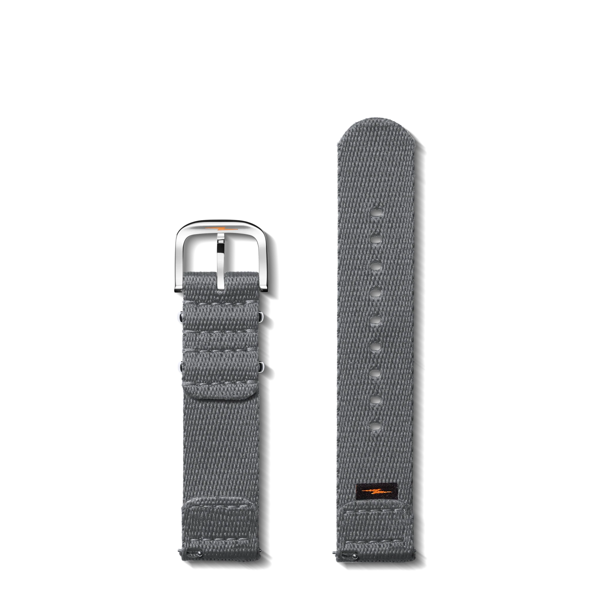 20mm Gray G10 Nylon Watch Strap - Gray - Image 2