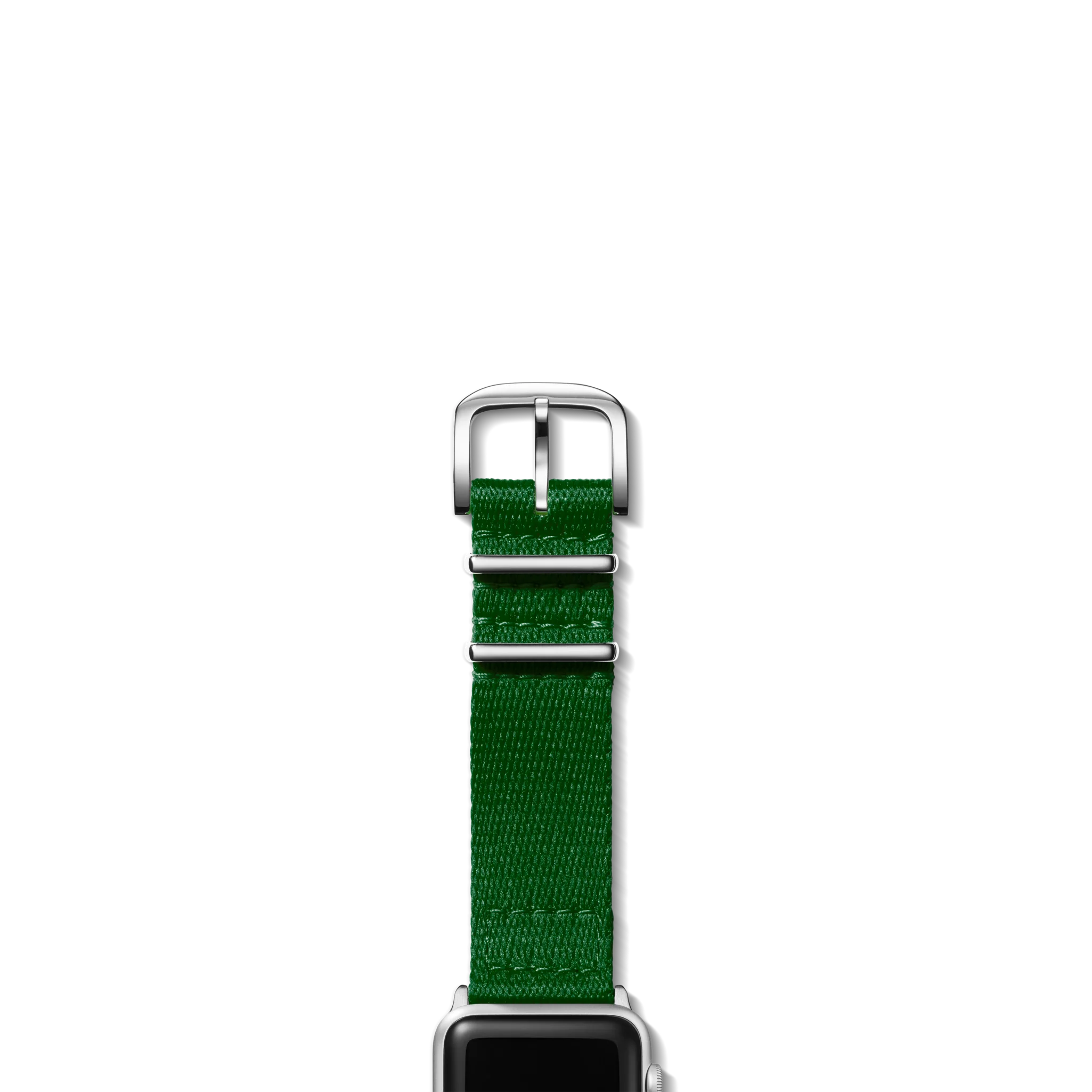 20mm Green Split Nylon Apple Watch Strap - Green - Image 3