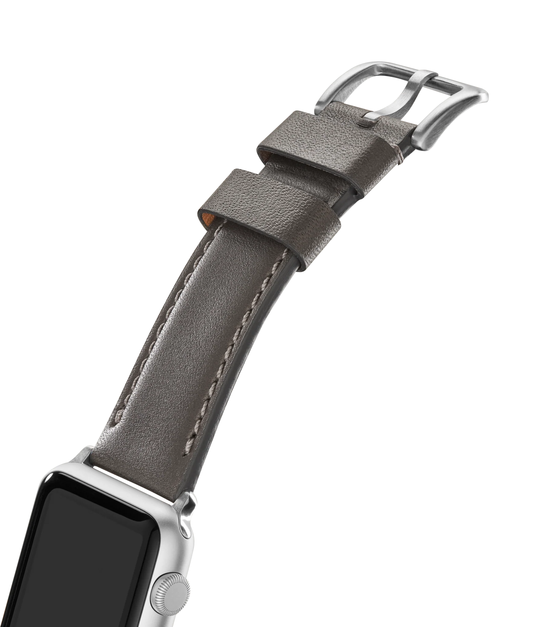 20mm Heather Gray Leather Apple Watch Strap - Heather Gray - Image 3