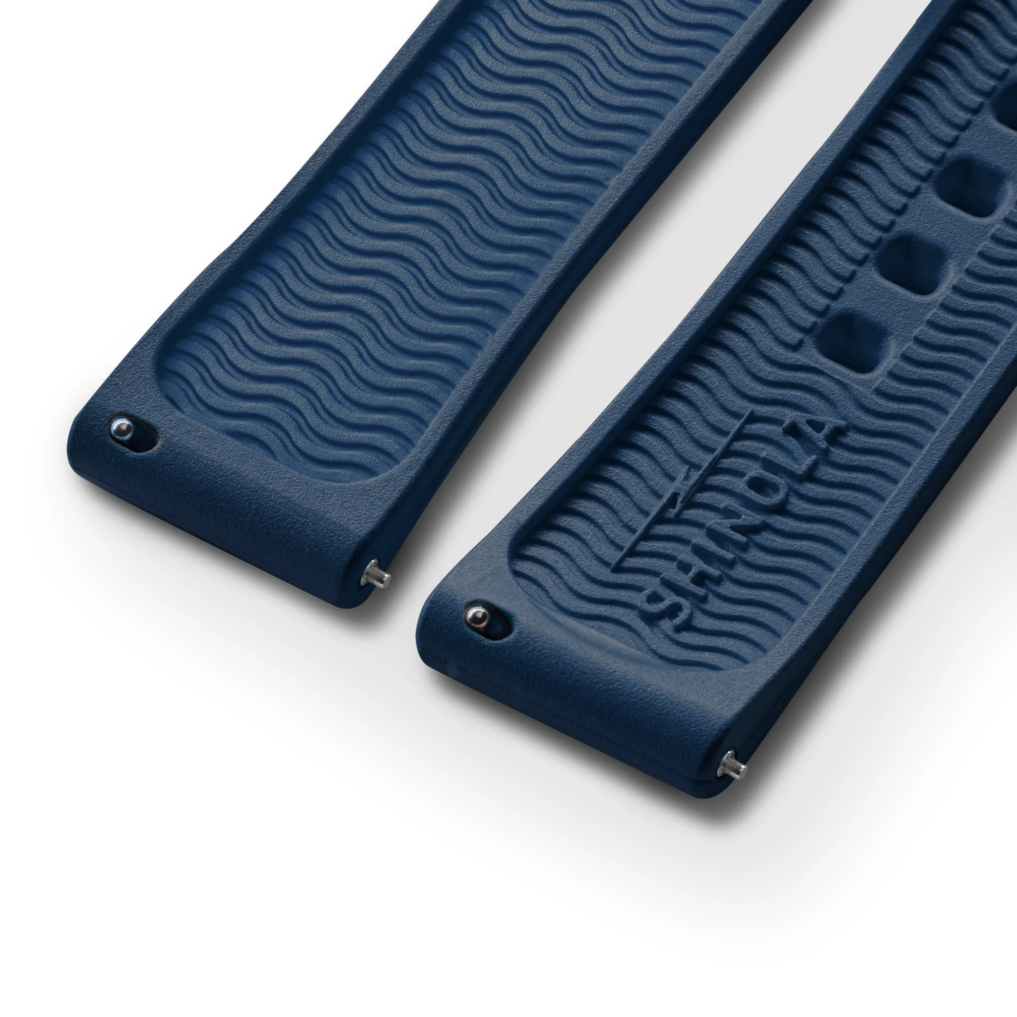 20mm Midnight Blue Rubber Watch Strap - Midnight Blue - Image 3