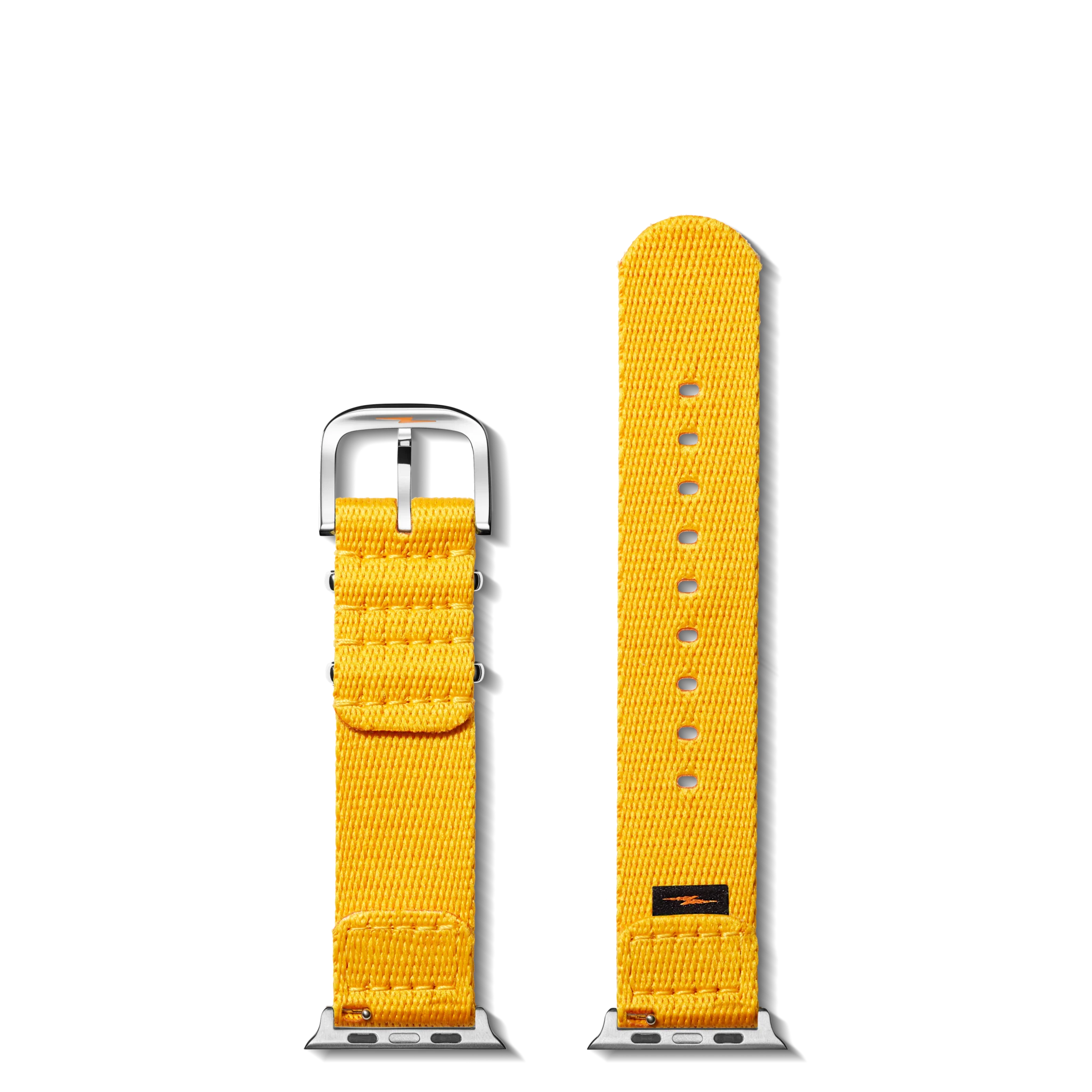 20mm Yellow Split Nylon Apple Watch Strap - Yellow - Image 2
