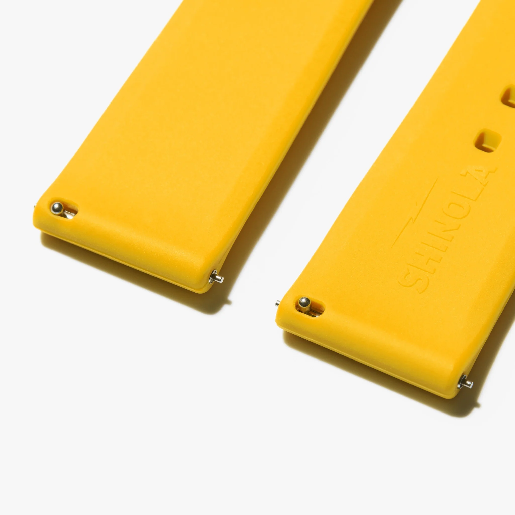 QR Strap: 22/20 Silicone, Sleek Loop, PoSS - Maize - Image 3