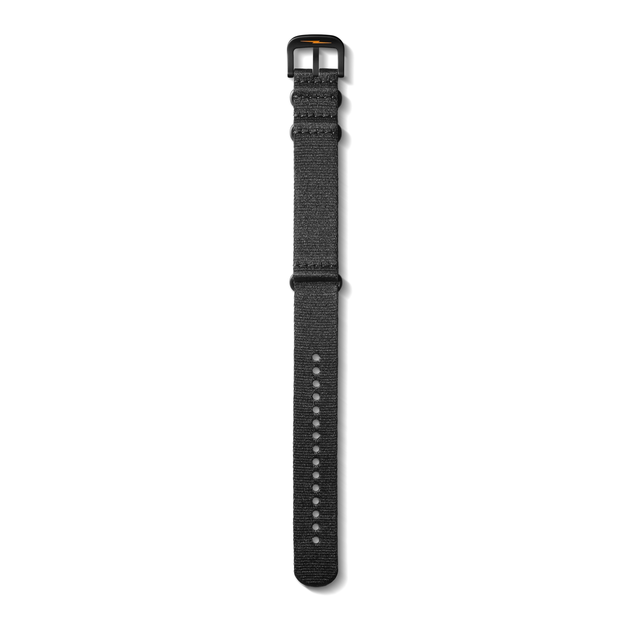 24mm Black G10 Nylon Watch Strap - Black - Image 4