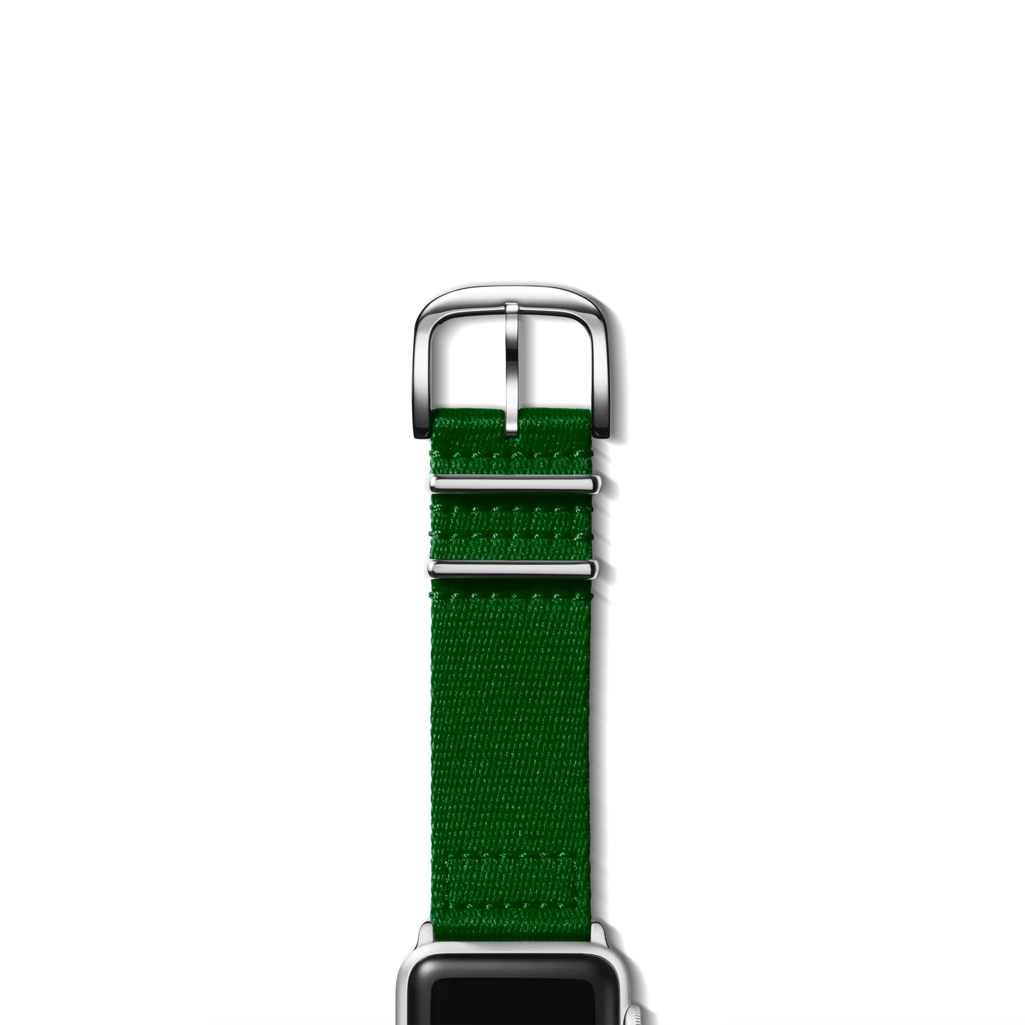 24mm Green Split Nylon Apple Watch Strap - Green - Image 2