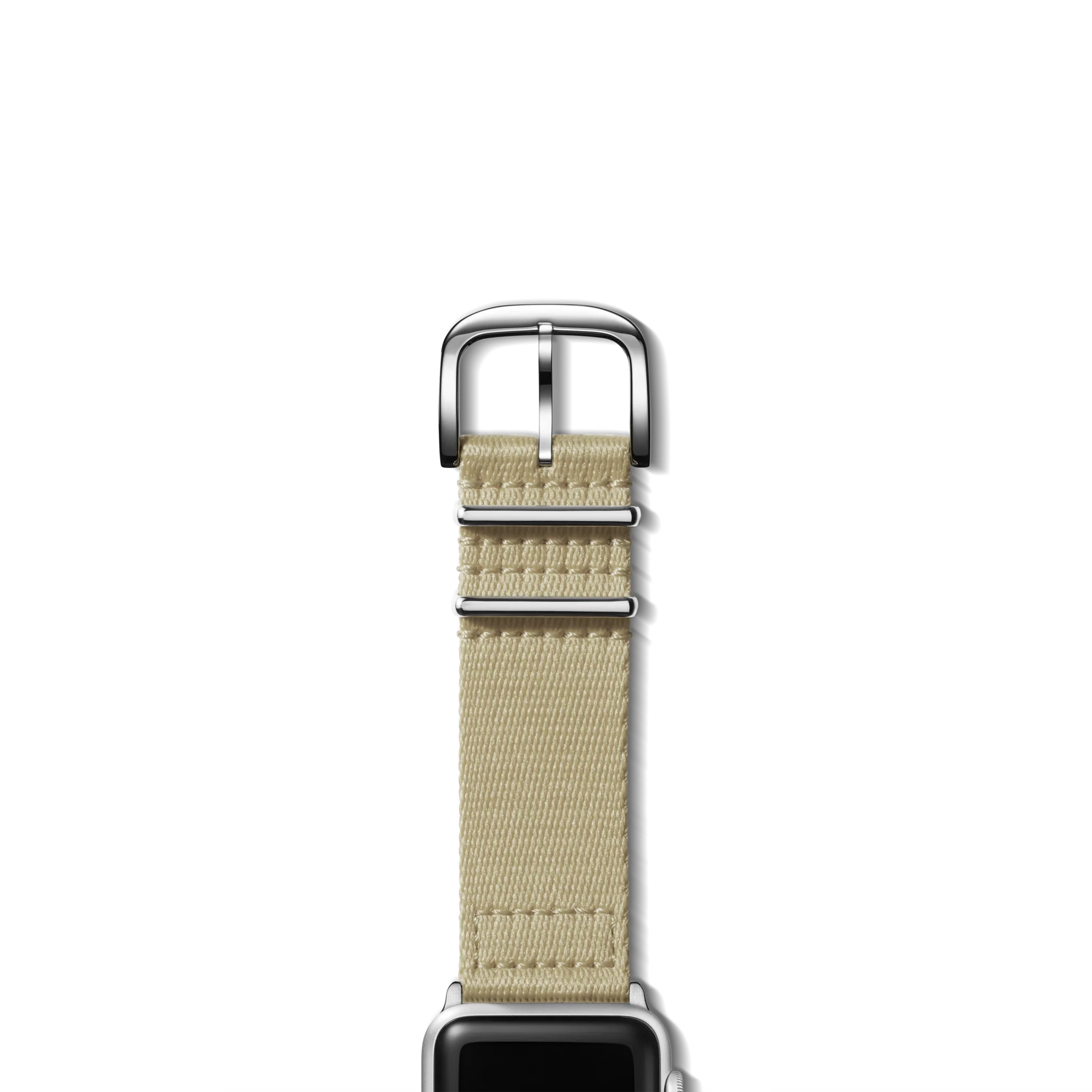 Strap: 24/24 Nylon, SW Split G10, Vintage, Silver - Tan - Image 3