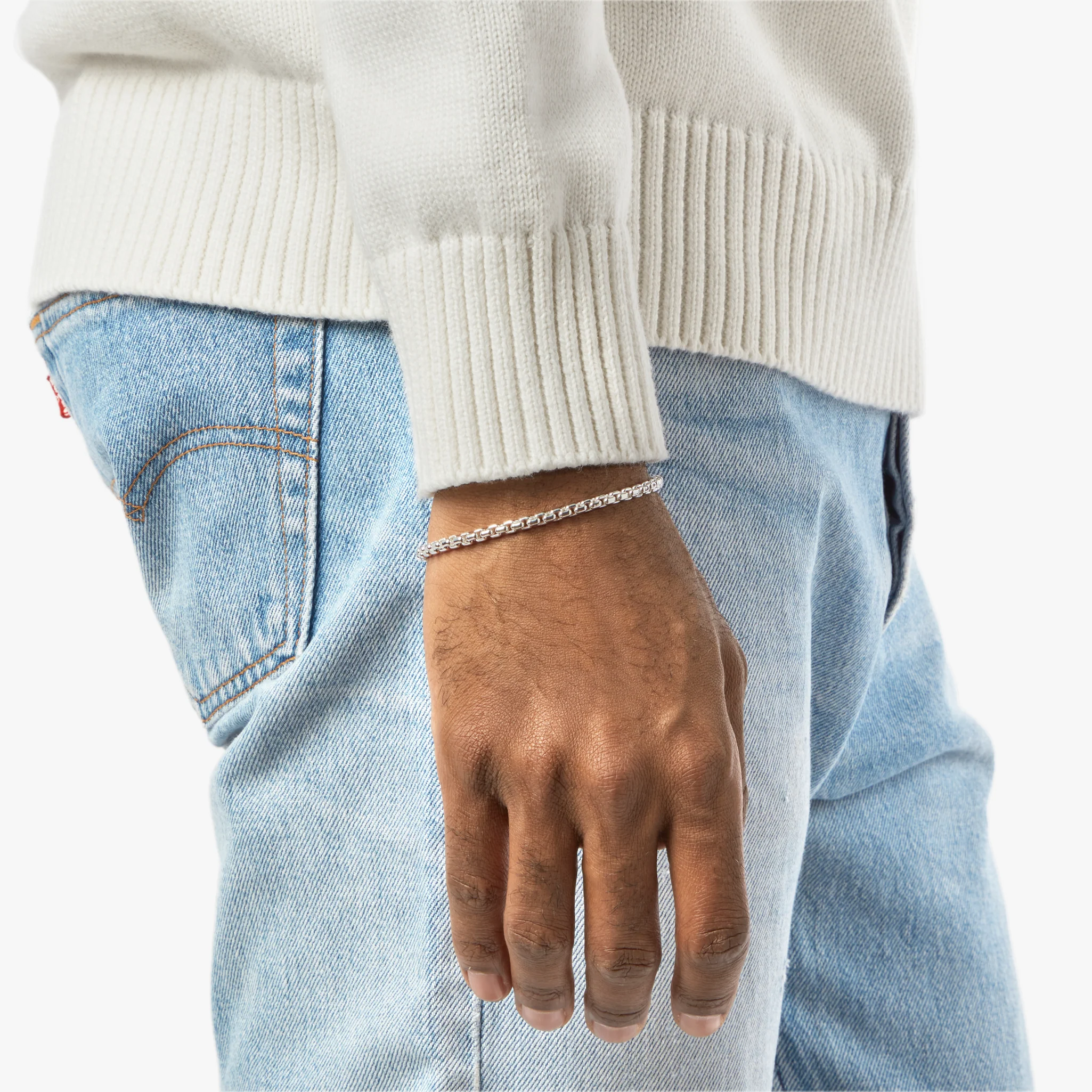 4mm Box Chain Bracelet - Image 5
