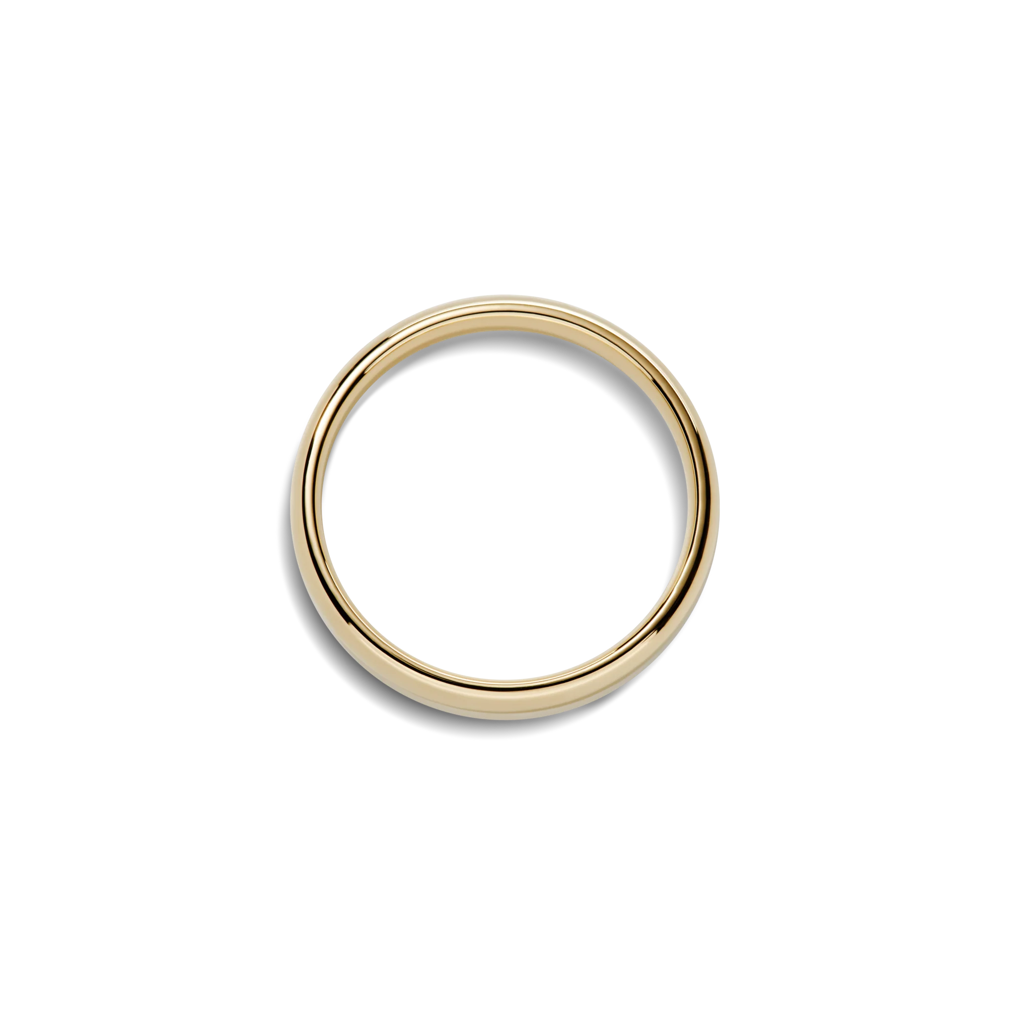 4mm Round Yellow Gold Band - Image 5