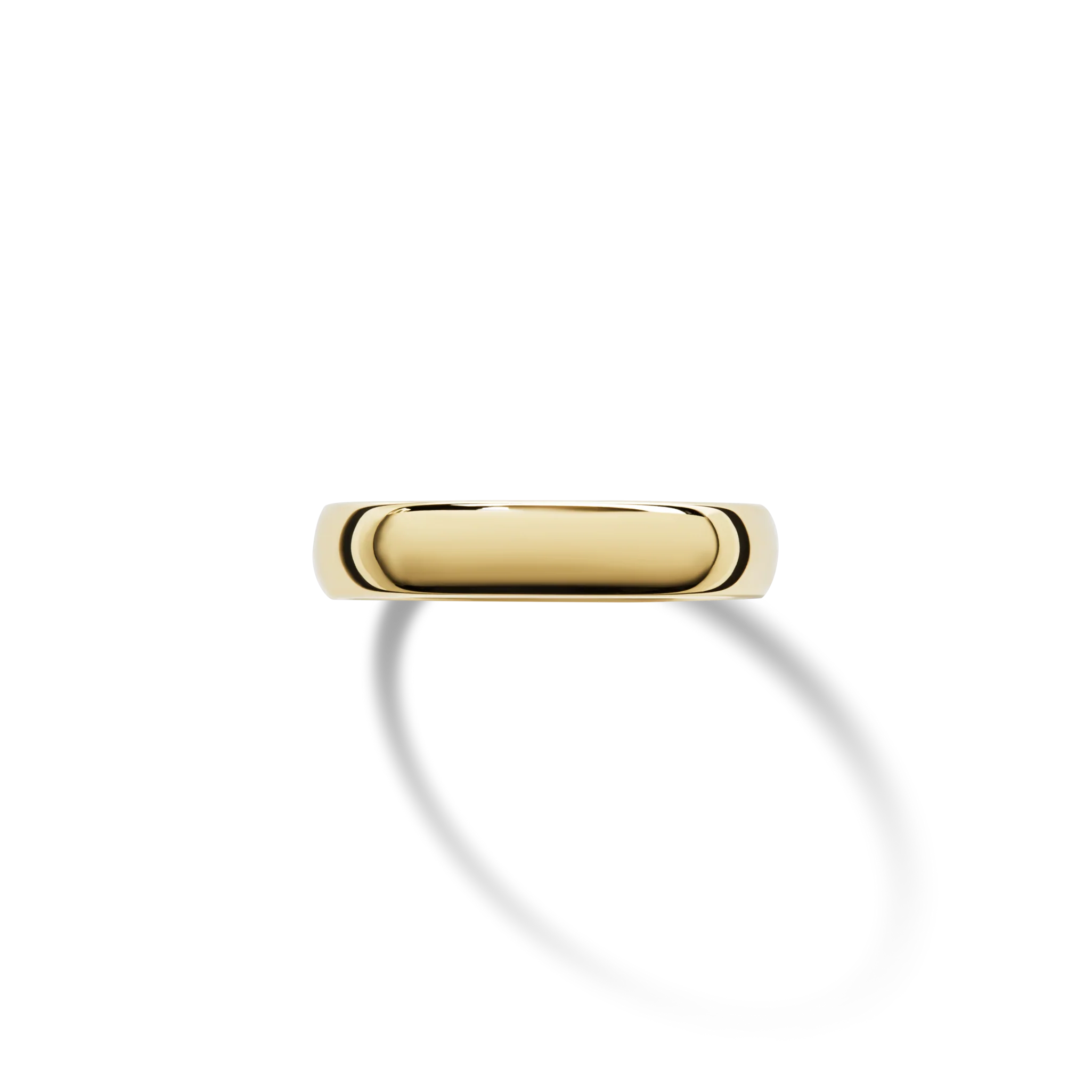 4mm Round Yellow Gold Band - Image 6