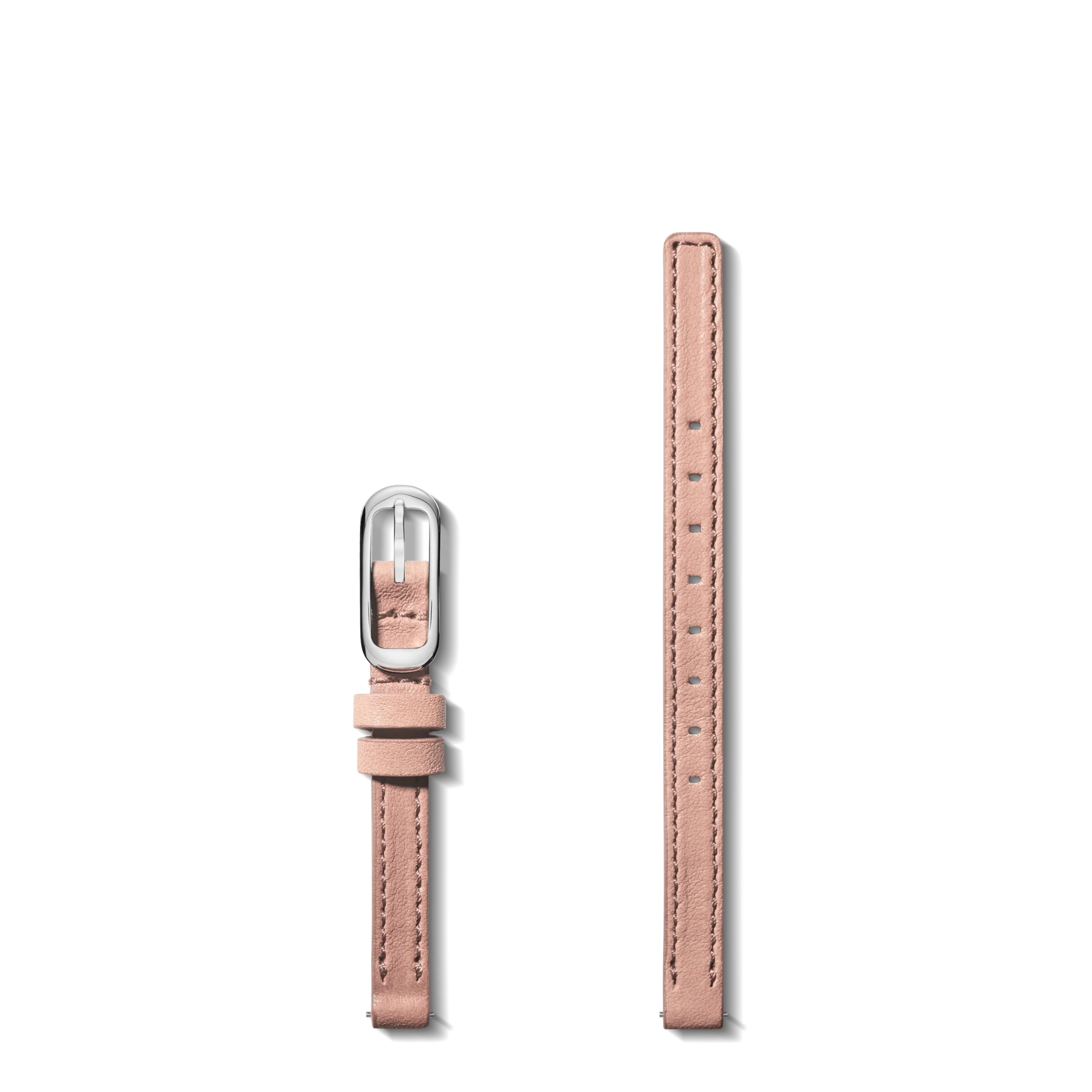 8mm Blush Double Wrap Leather Watch Strap - Blush - Image 5