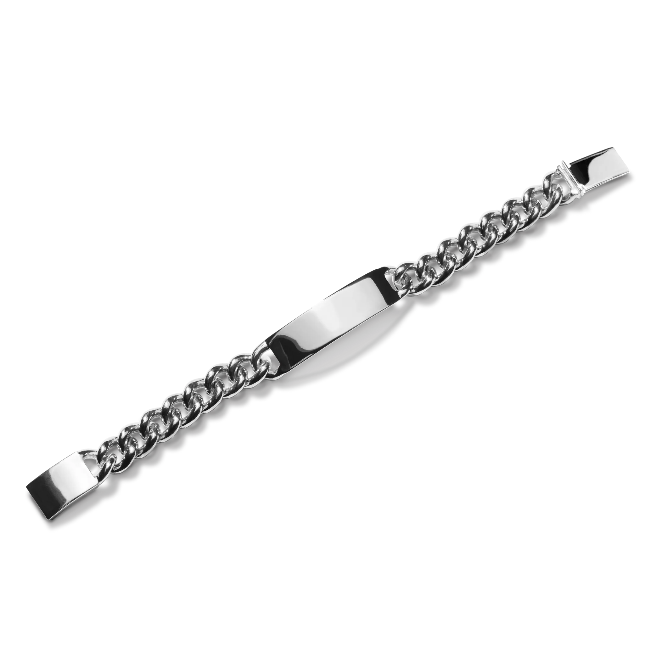 Bike Lock ID Bracelet - Sterling Silver - Image 3