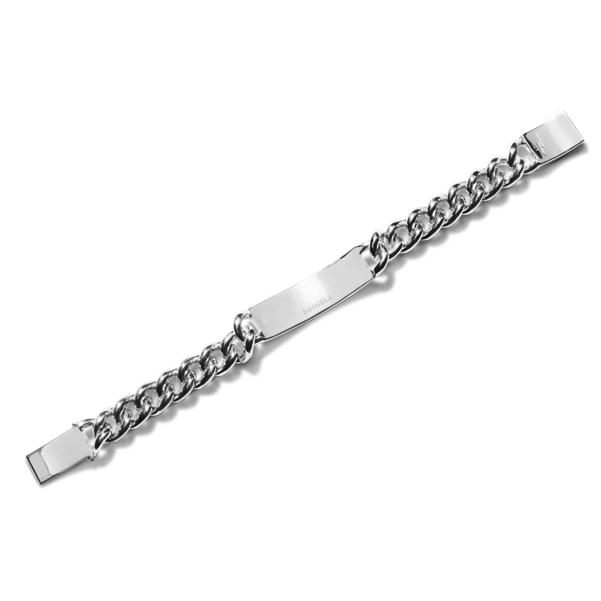 Bike Lock ID Bracelet - Sterling Silver - Image 4