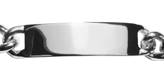 Bike Lock ID Bracelet - Sterling Silver - Image 6