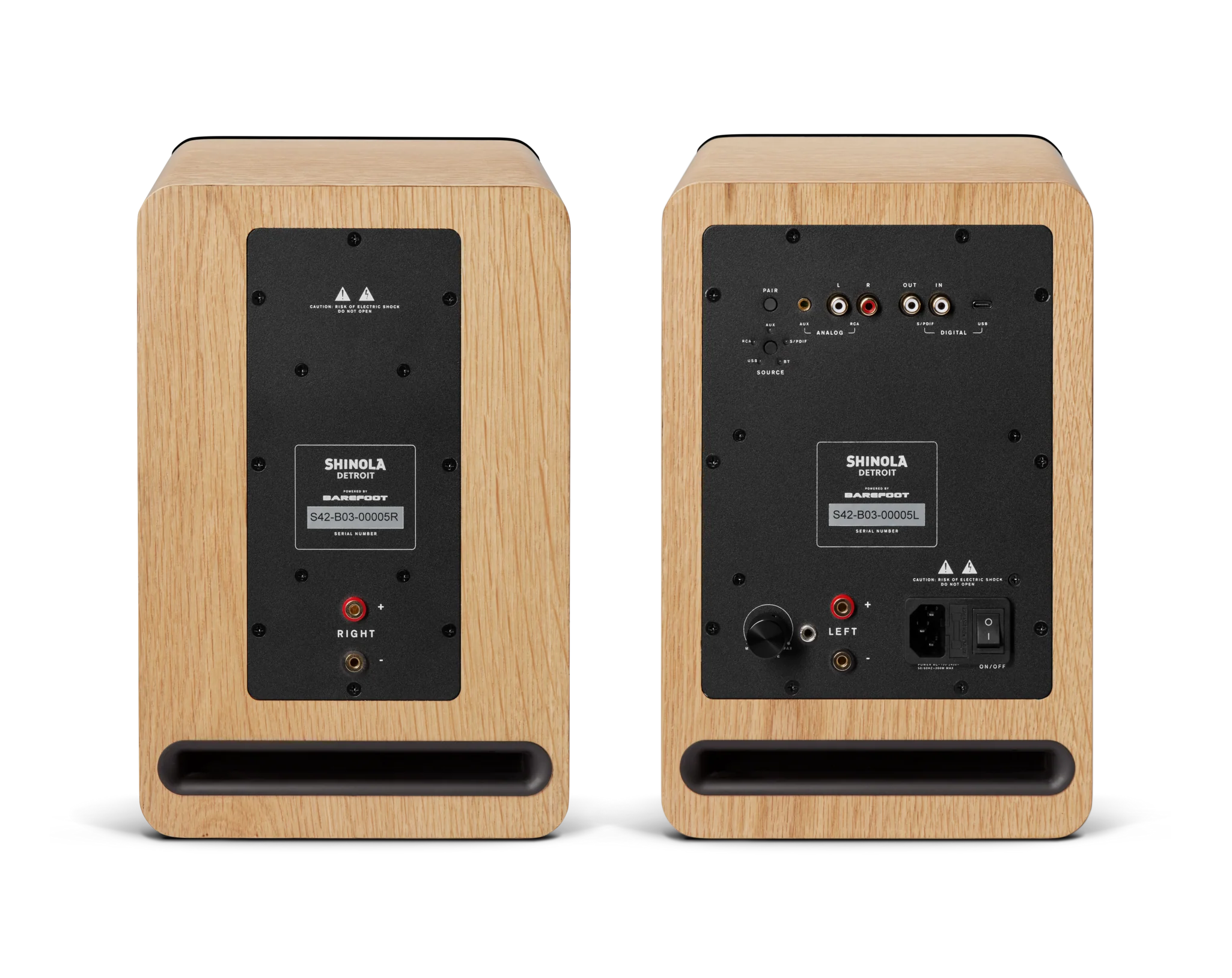 Bluetooth Bookshelf Speakers - Natural - Image 3