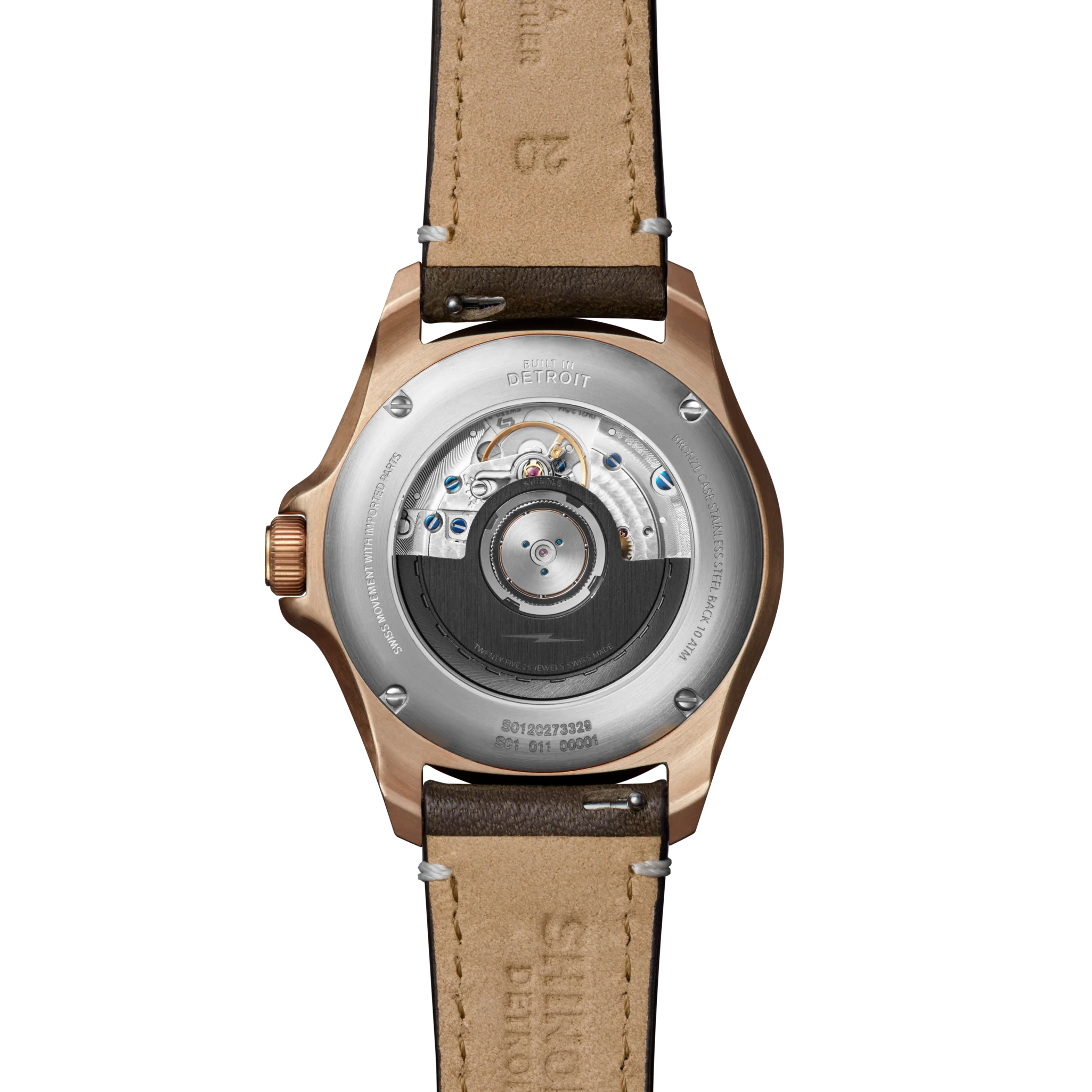 Bronze Monster GMT Automatic Watch - Dark Brown Degrade - Image 3