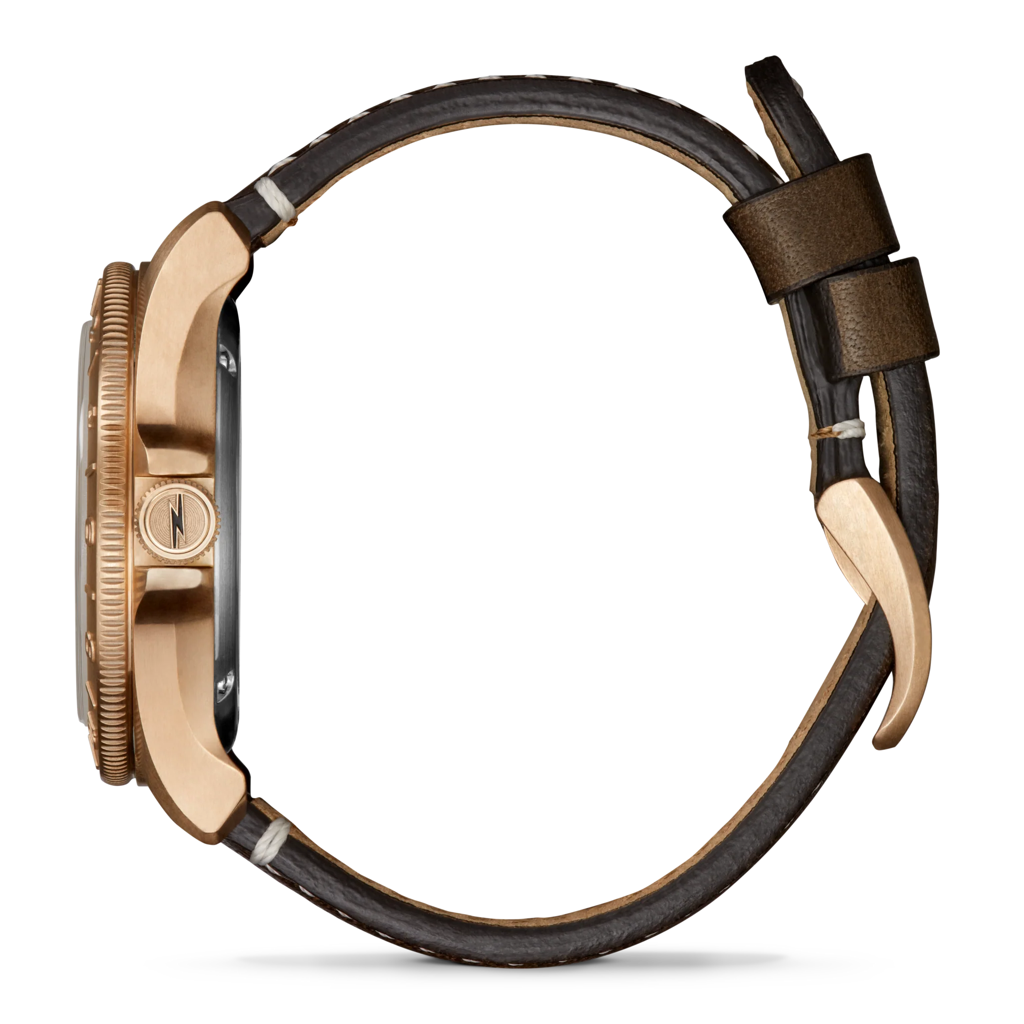 Bronze Monster GMT Automatic Watch - Dark Brown Degrade - Image 4