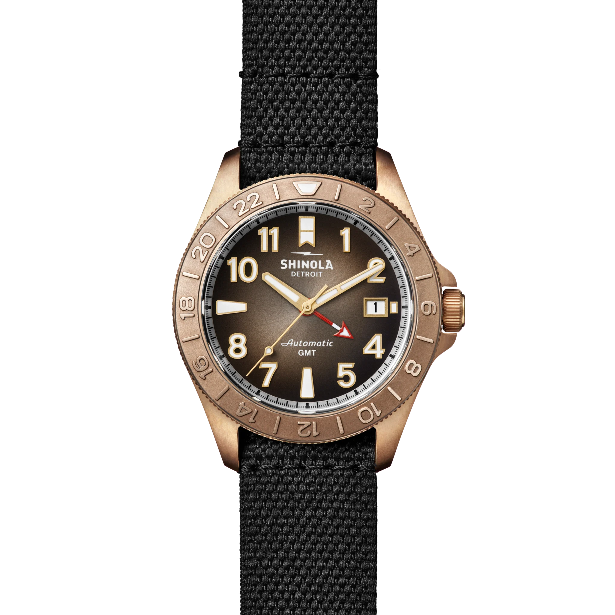 Bronze Monster GMT Automatic Watch - Dark Brown Degrade - Image 5