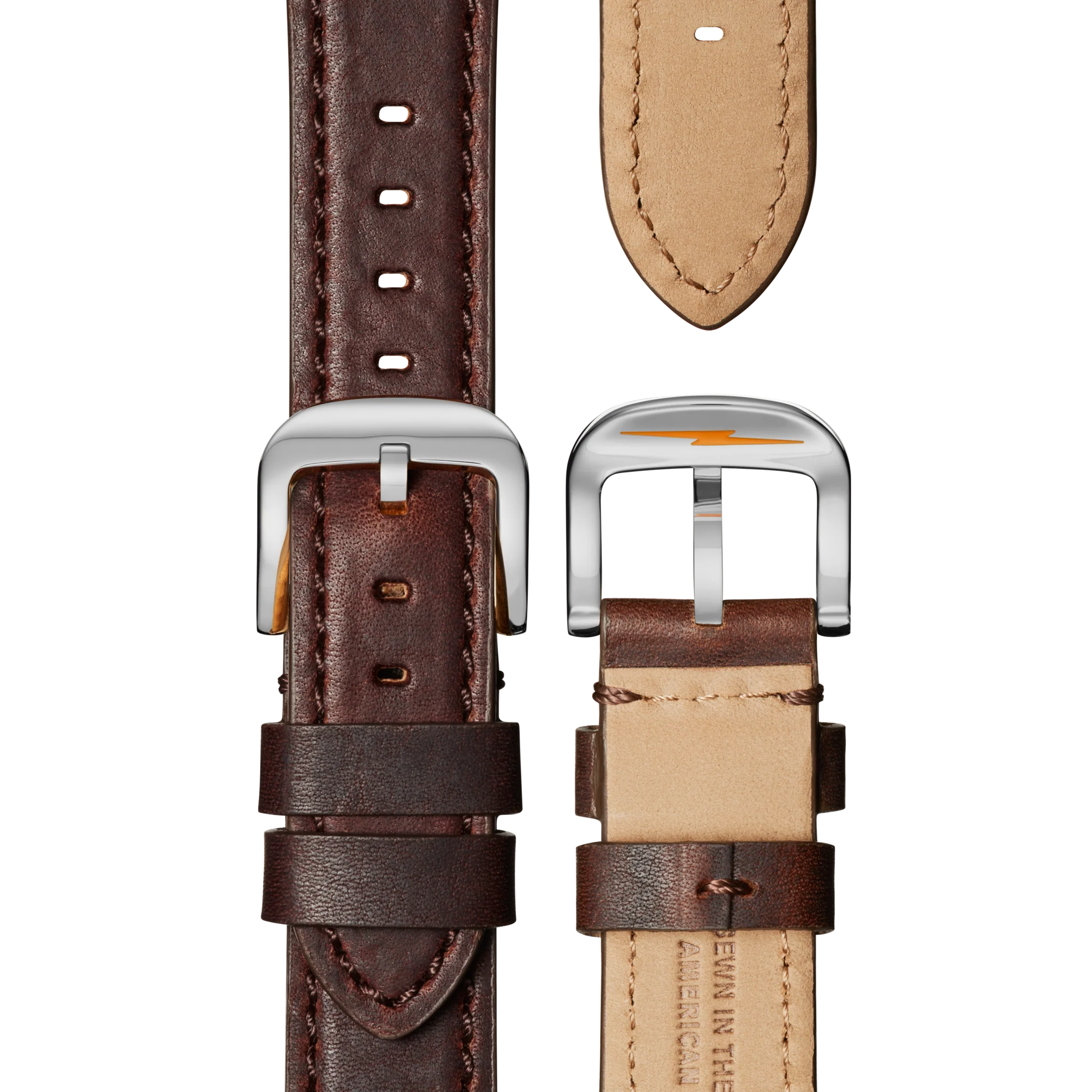 Canfield Chronograph Watch - Cattail Leather Strap - Image 7
