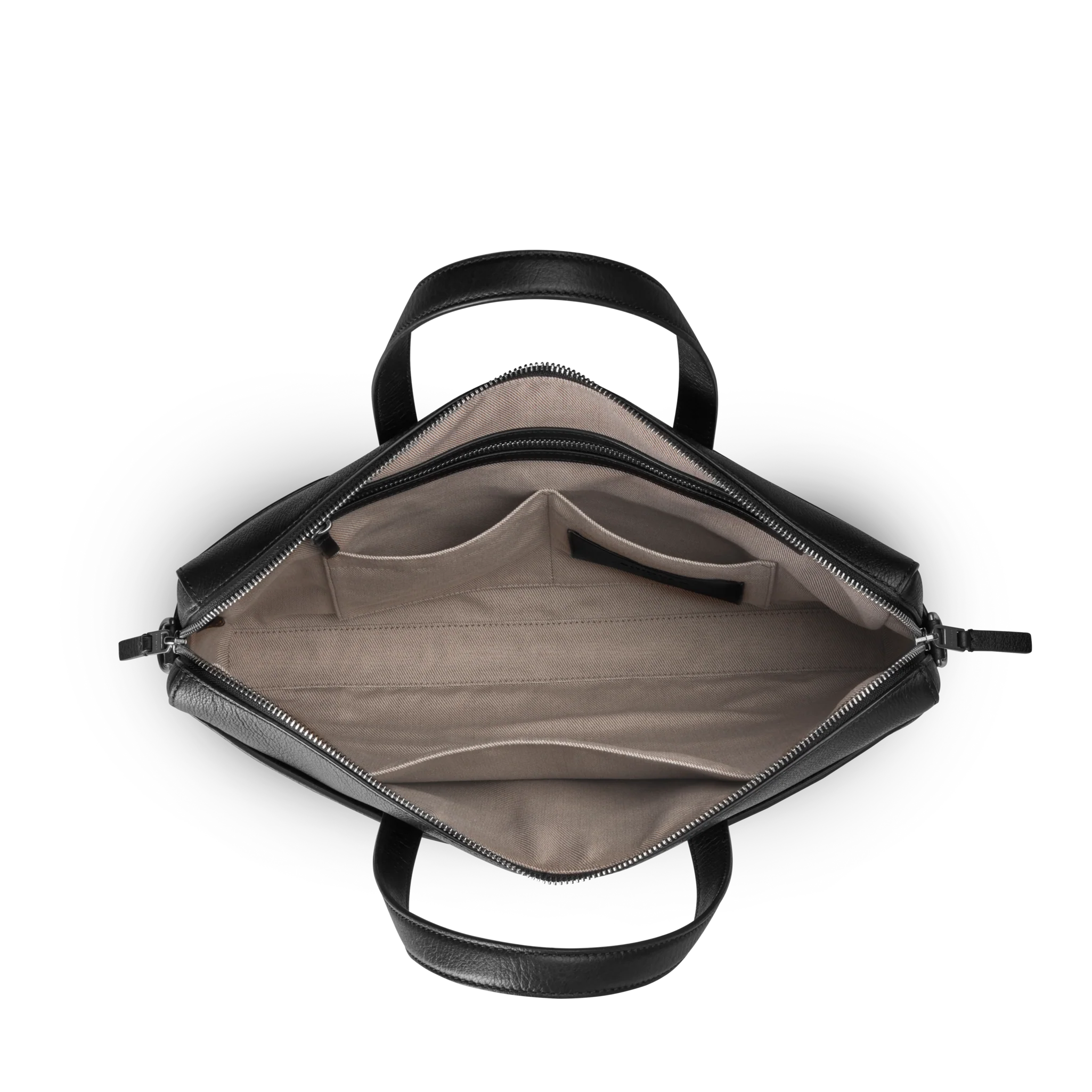 Canfield Briefcase - Black Pebbled Leather - Image 3