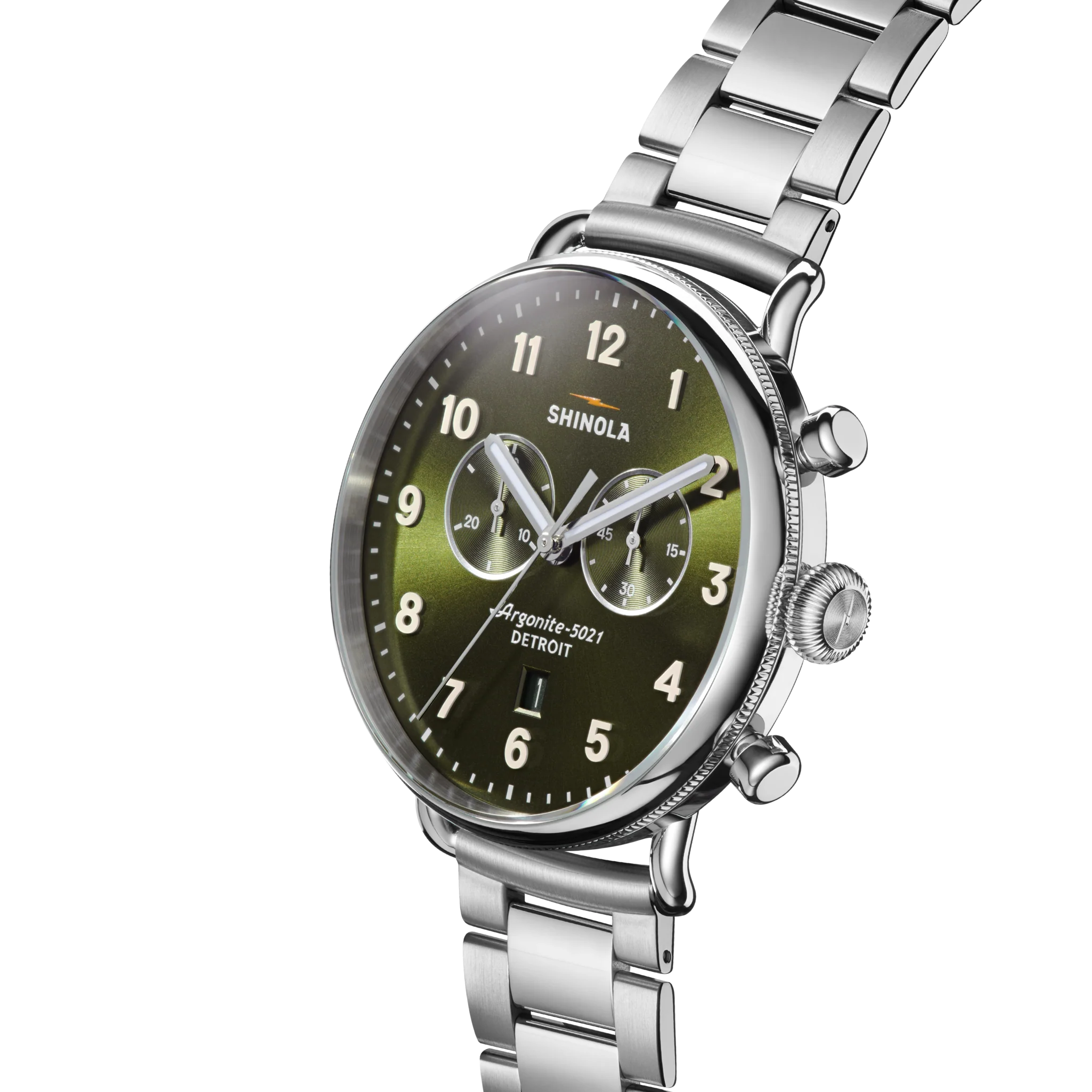 Canfield Chronograph Watch - Dark Olive - Image 3
