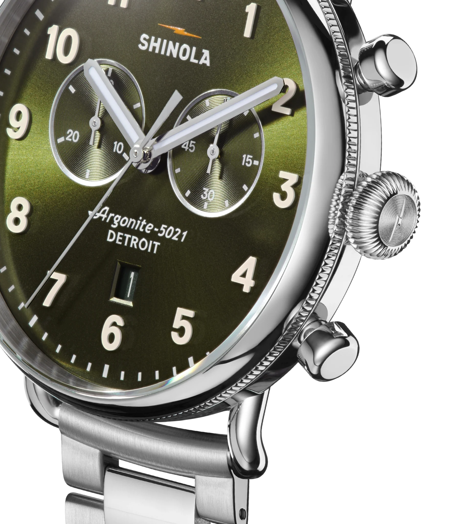 Canfield Chronograph Watch - Dark Olive - Image 8