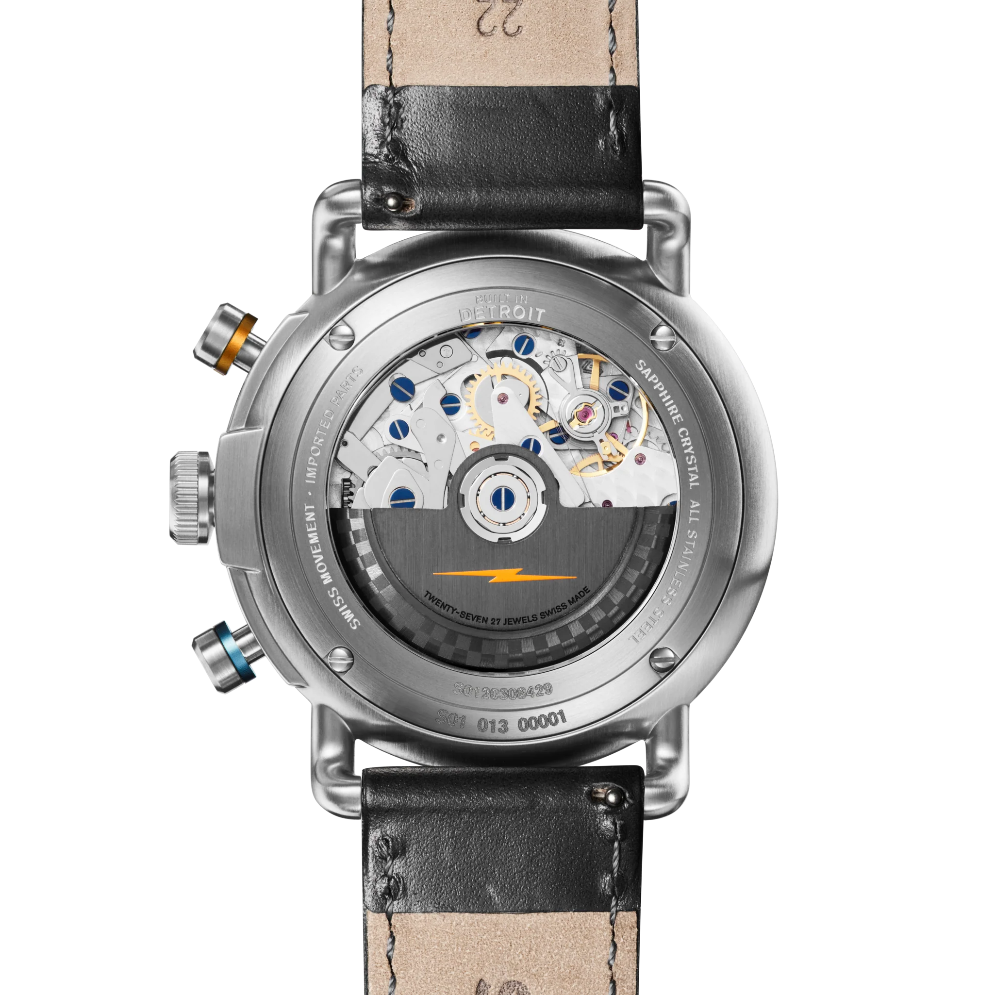 Canfield Speedway Open Road Automatic Chronograph Watch - Black - Image 3