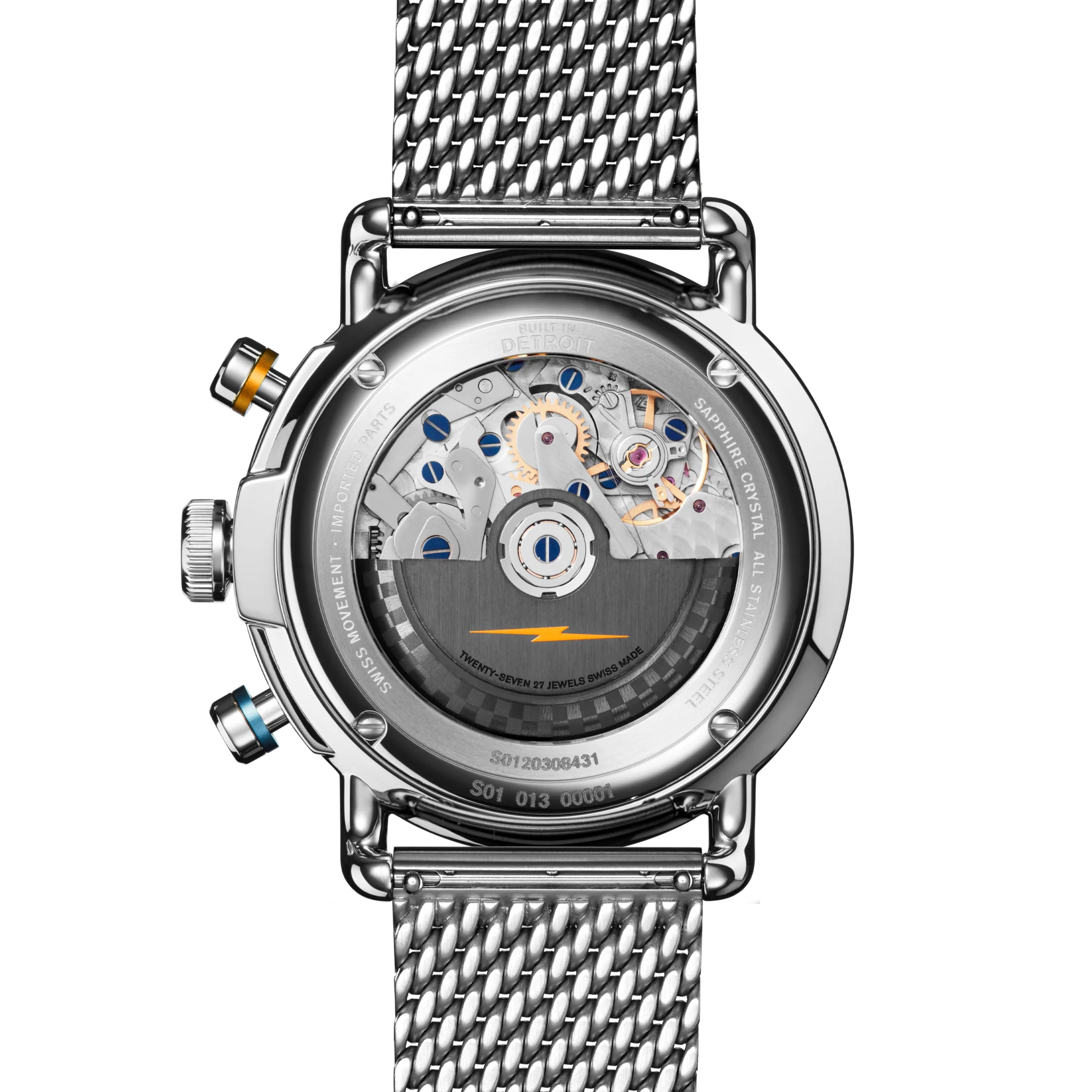 Canfield Speedway Open Road Automatic Chronograph Watch - Blue - Image 3