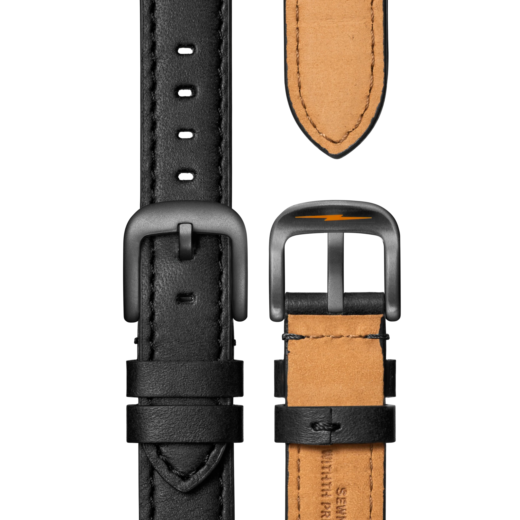 Canfield Sport Chronograph Watch - Black Leather Strap - Image 7
