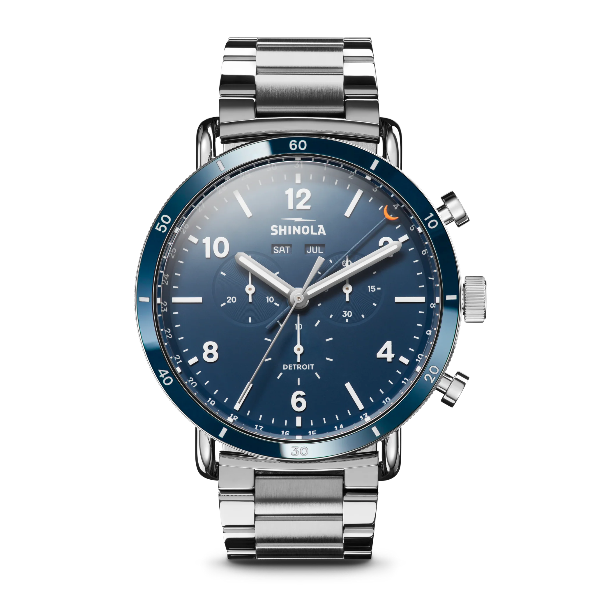 Canfield Sport Chronograph Watch - Midnight Blue
