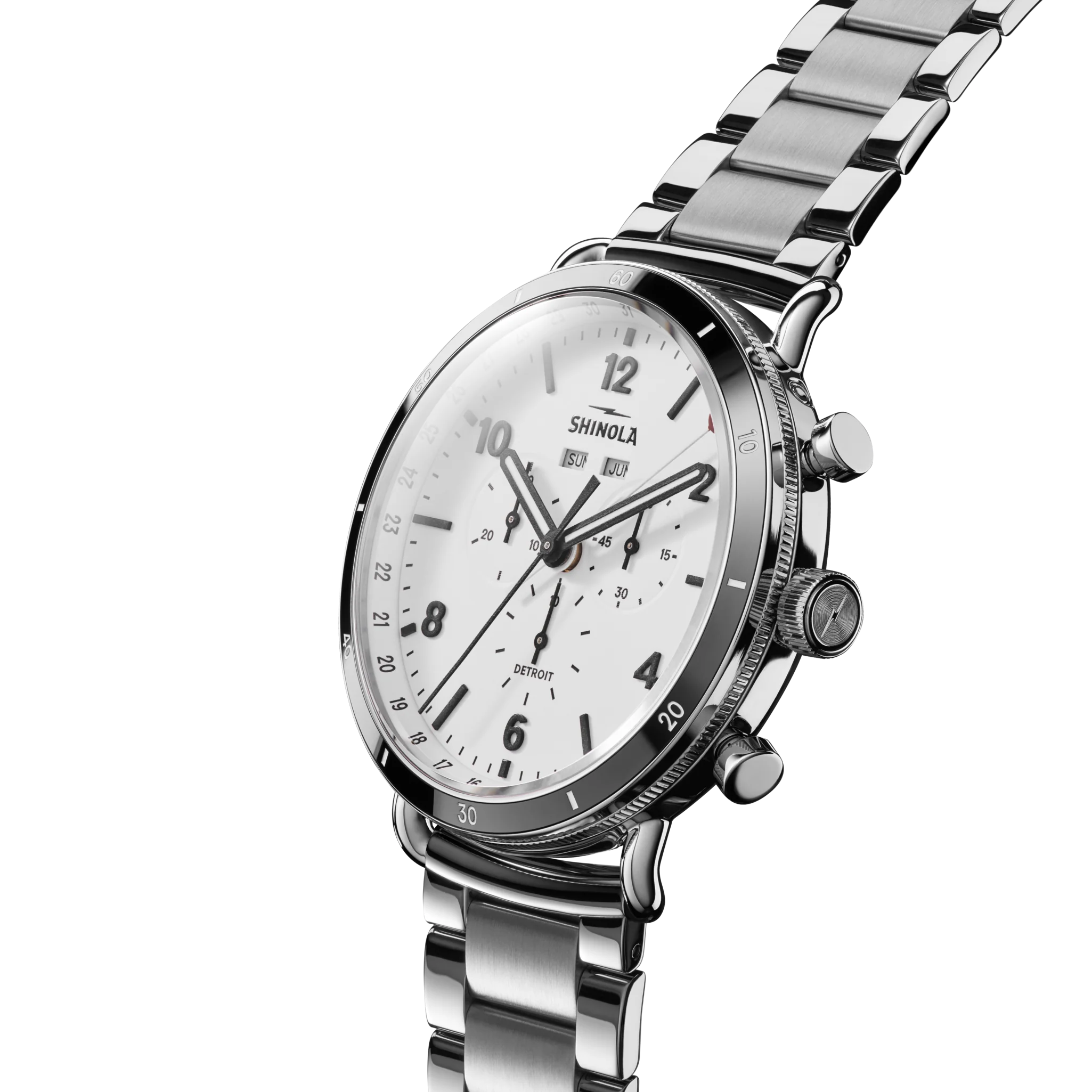 Canfield Sport Chronograph Watch - White - Image 3