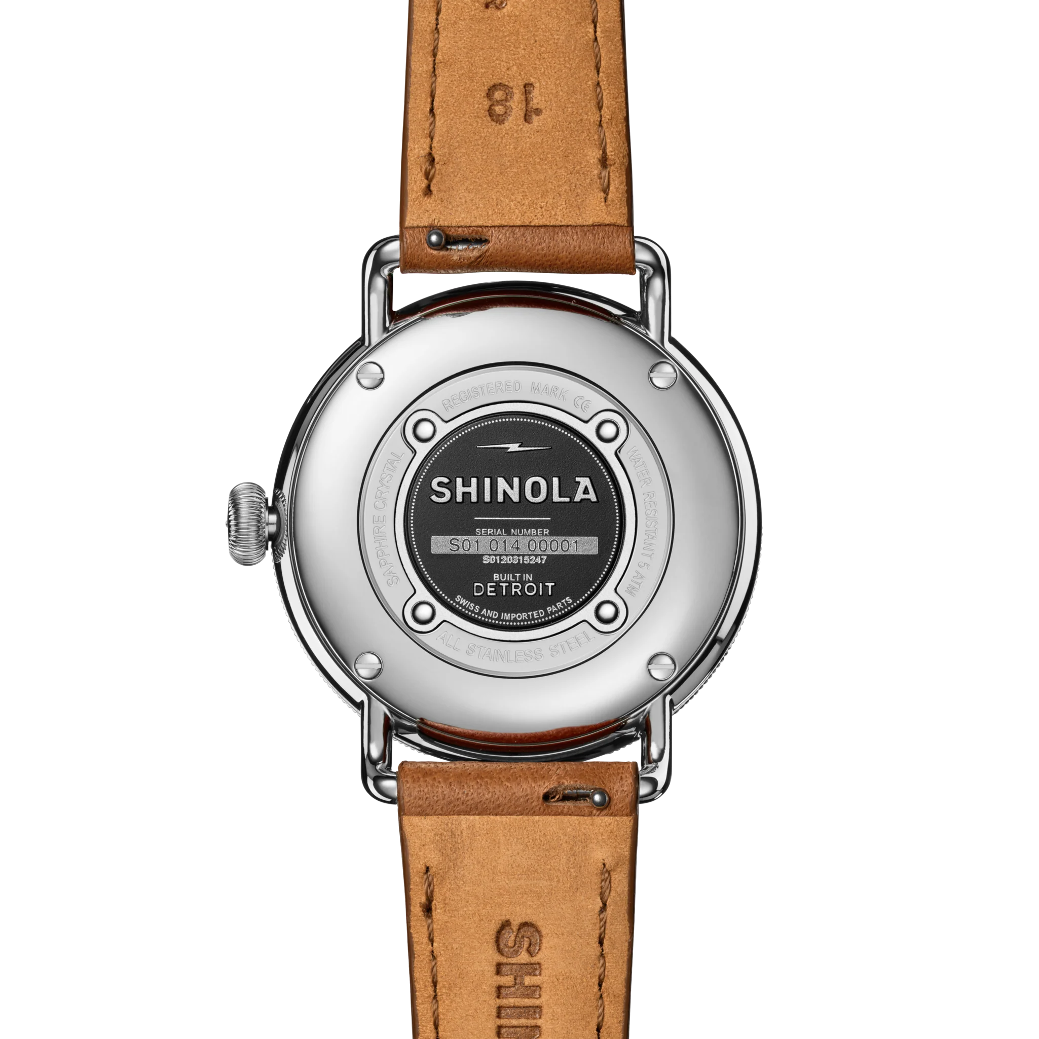 Canfield Watch - Blue Tan Leather Strap - Image 3