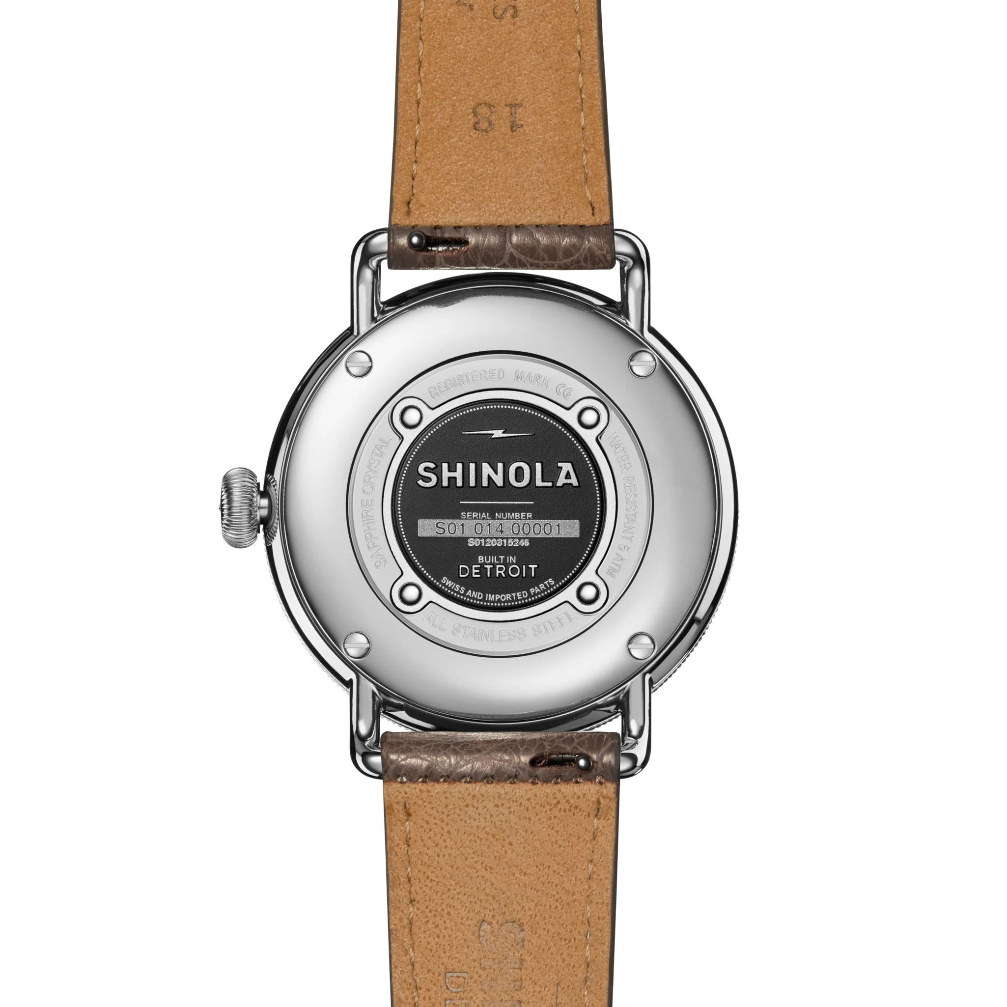 Canfield Watch - Gray Brown Alligator Strap - Image 3