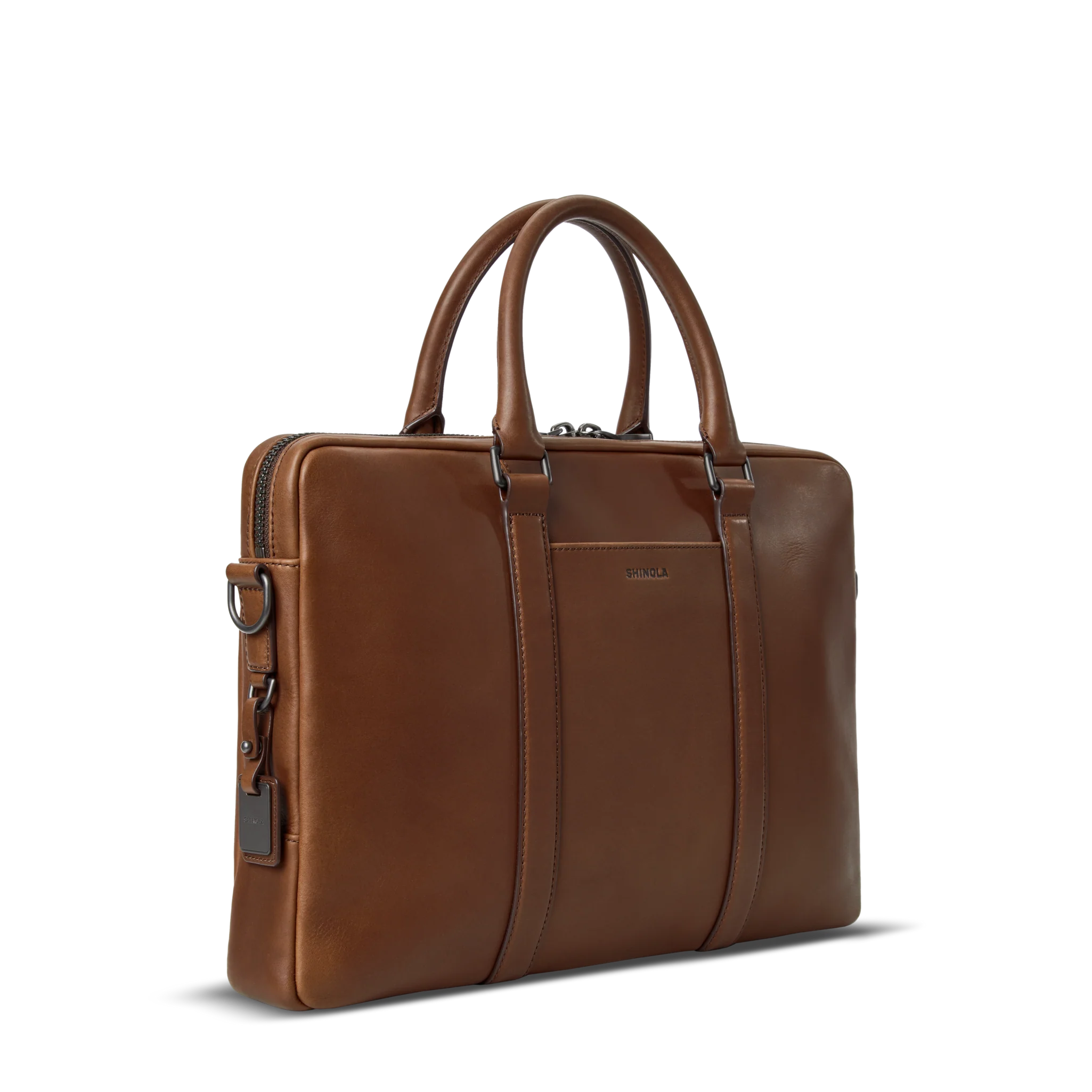 Computer Briefcase - Medium Brown - Image 9