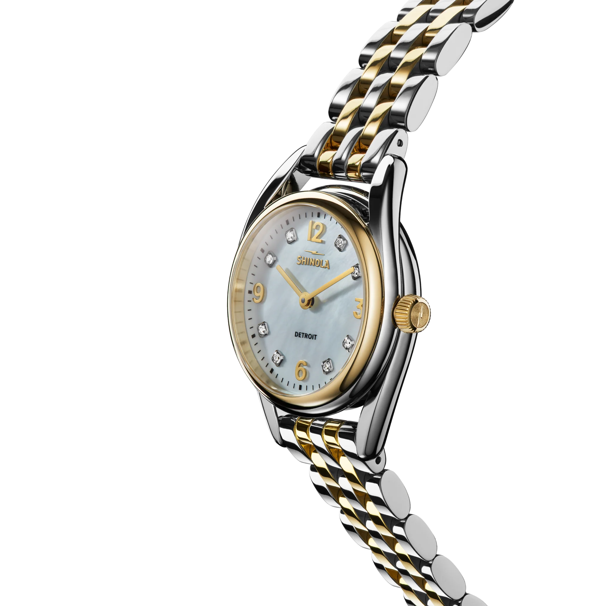 Diamond Derby Watch - White Mother of Pearl - Image 3