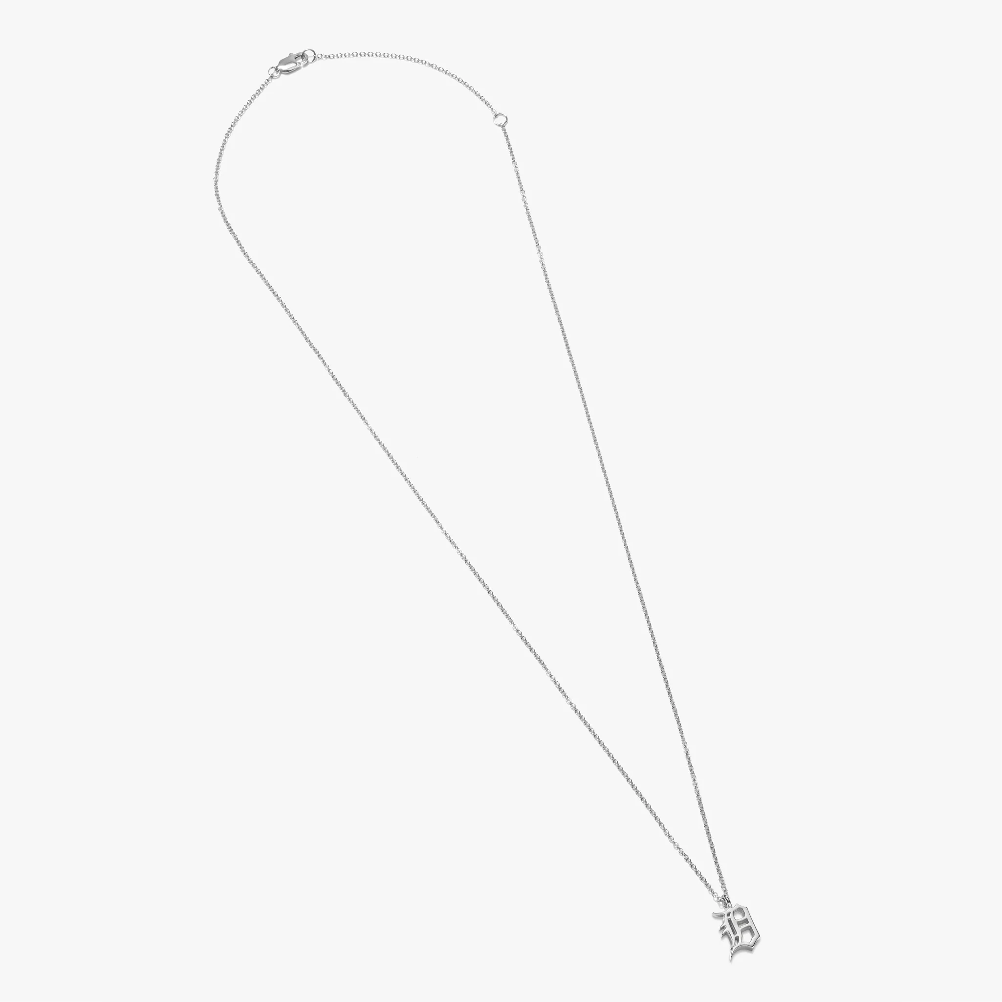 Detroit "D" Charm Necklace - Sterling Silver - Image 3