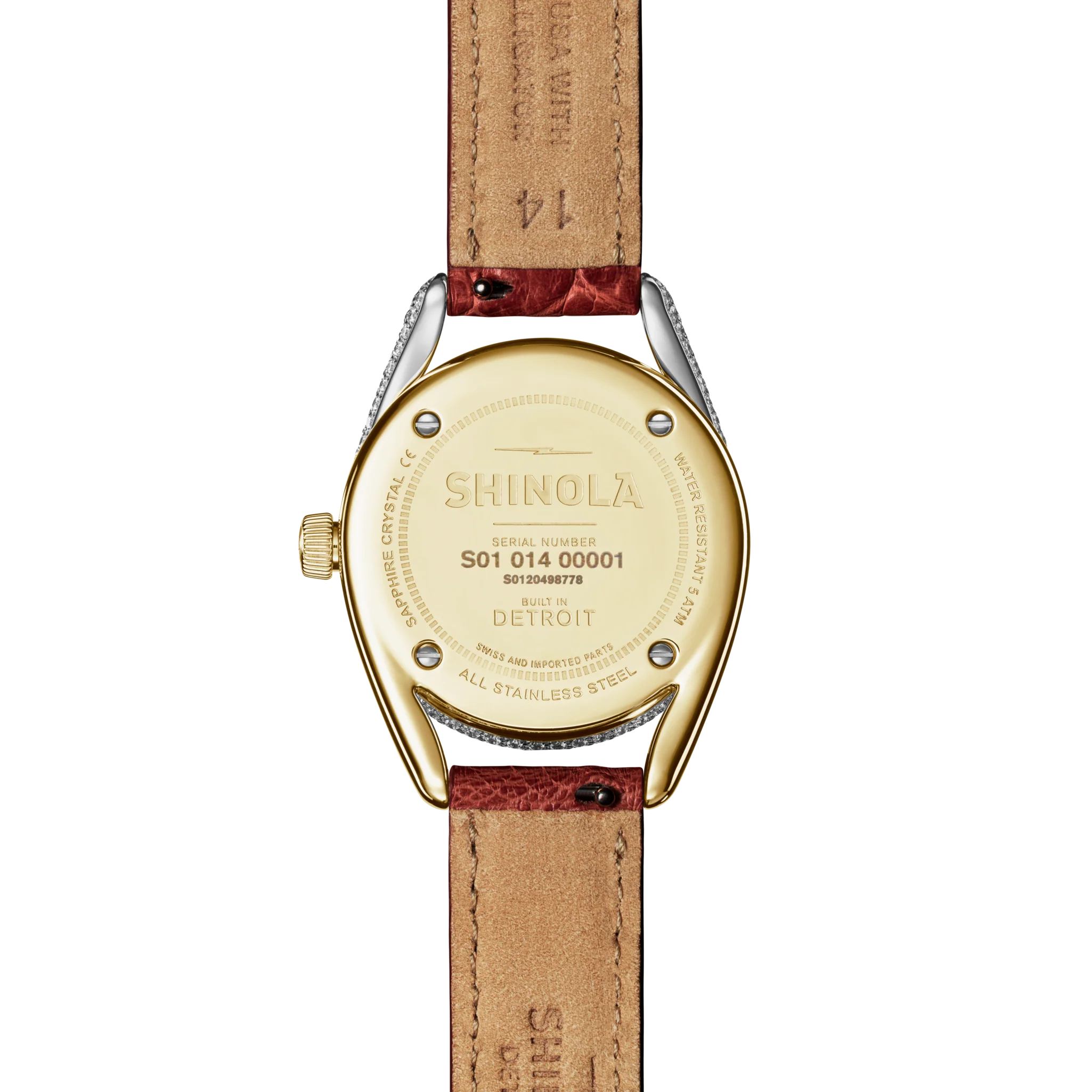 Diamond Derby Watch - Auburn Alligator Strap - Image 3