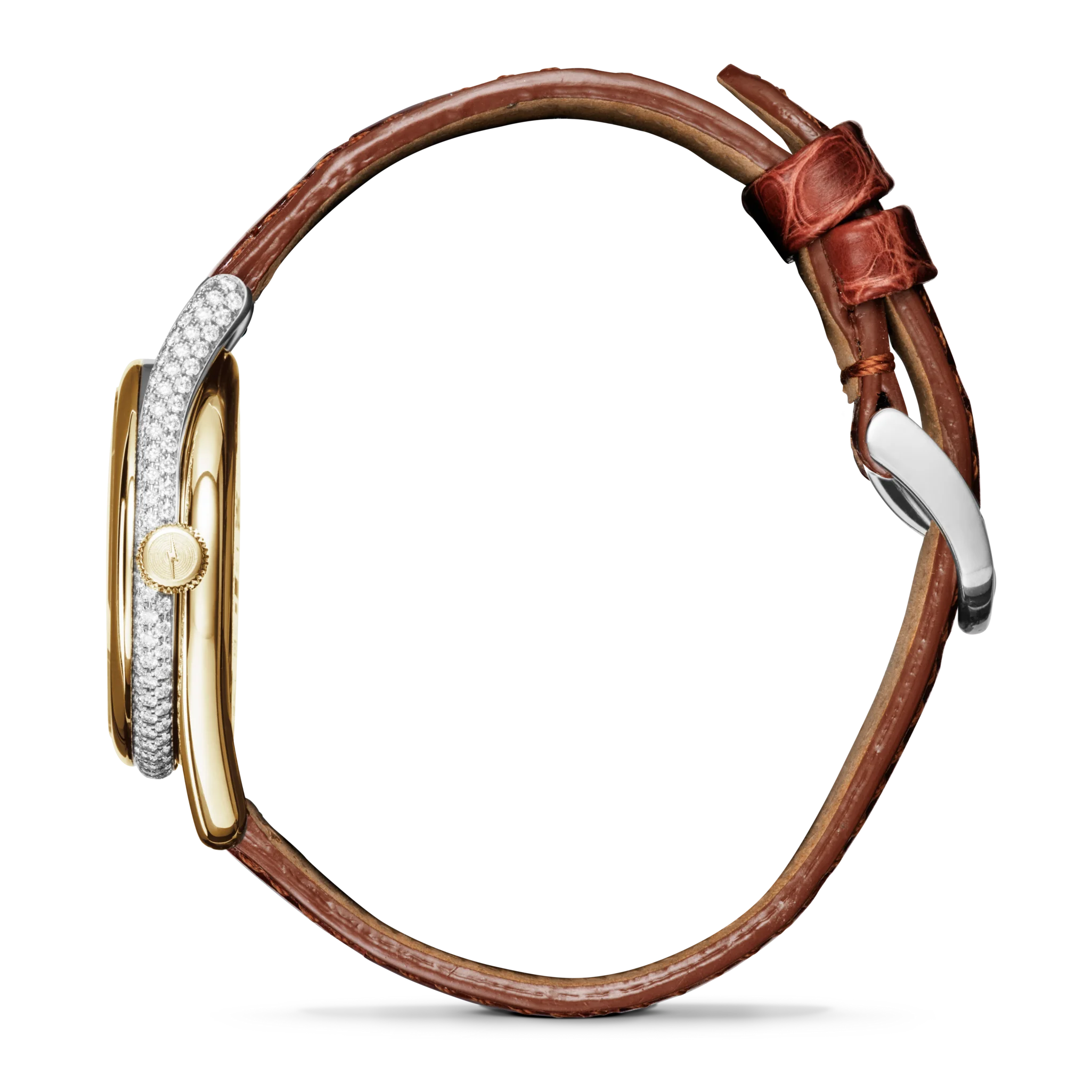 Diamond Derby Watch - Auburn Alligator Strap - Image 4
