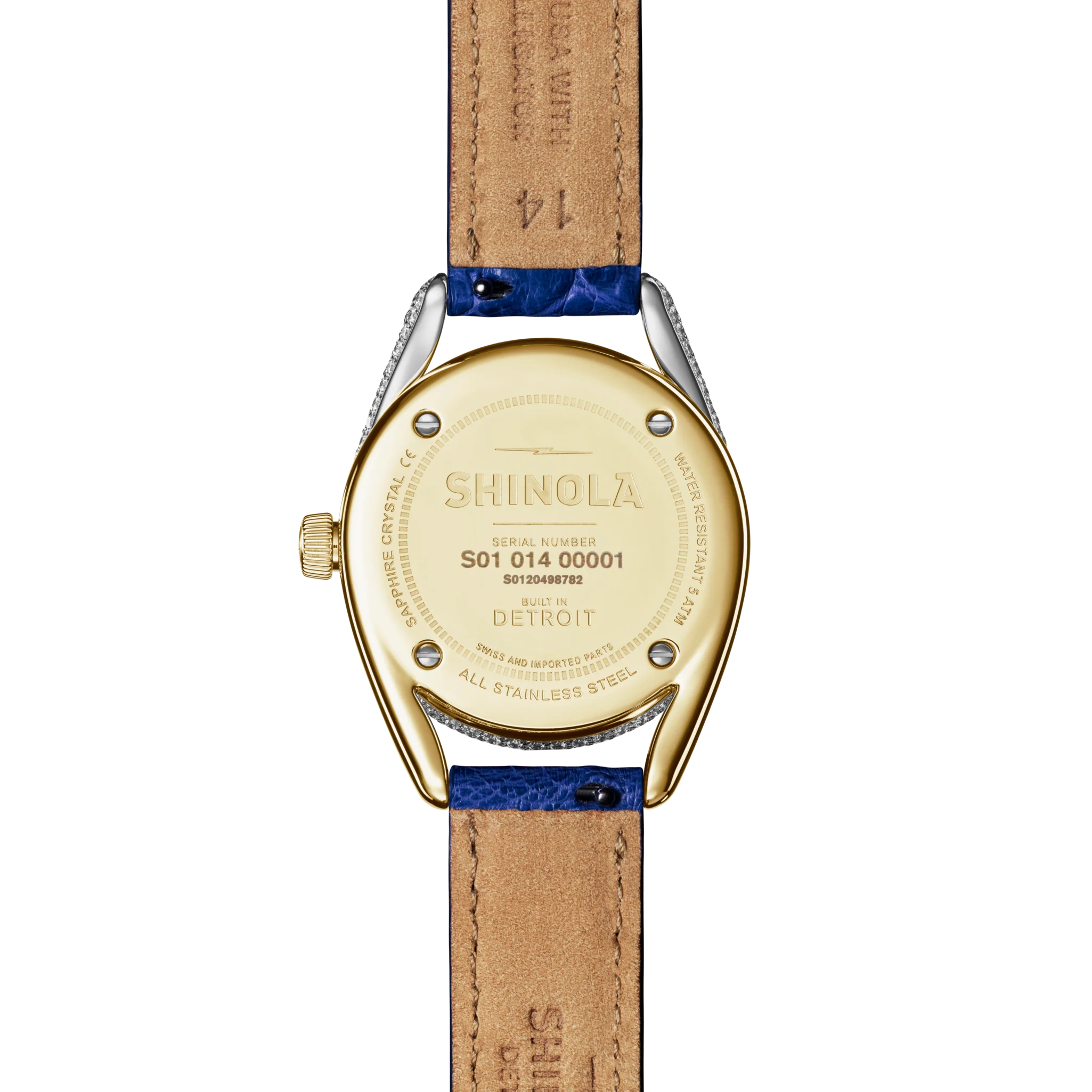 Diamond Derby Watch - Sapphire Alligator Strap - Image 3