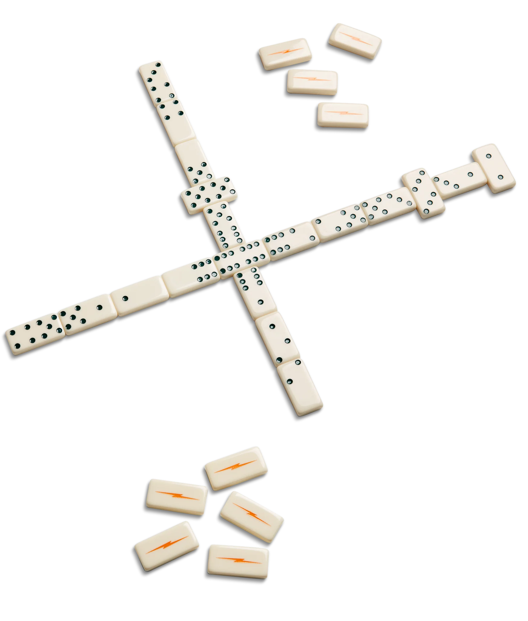 Dominoes Set - Cream / Blue - Image 4