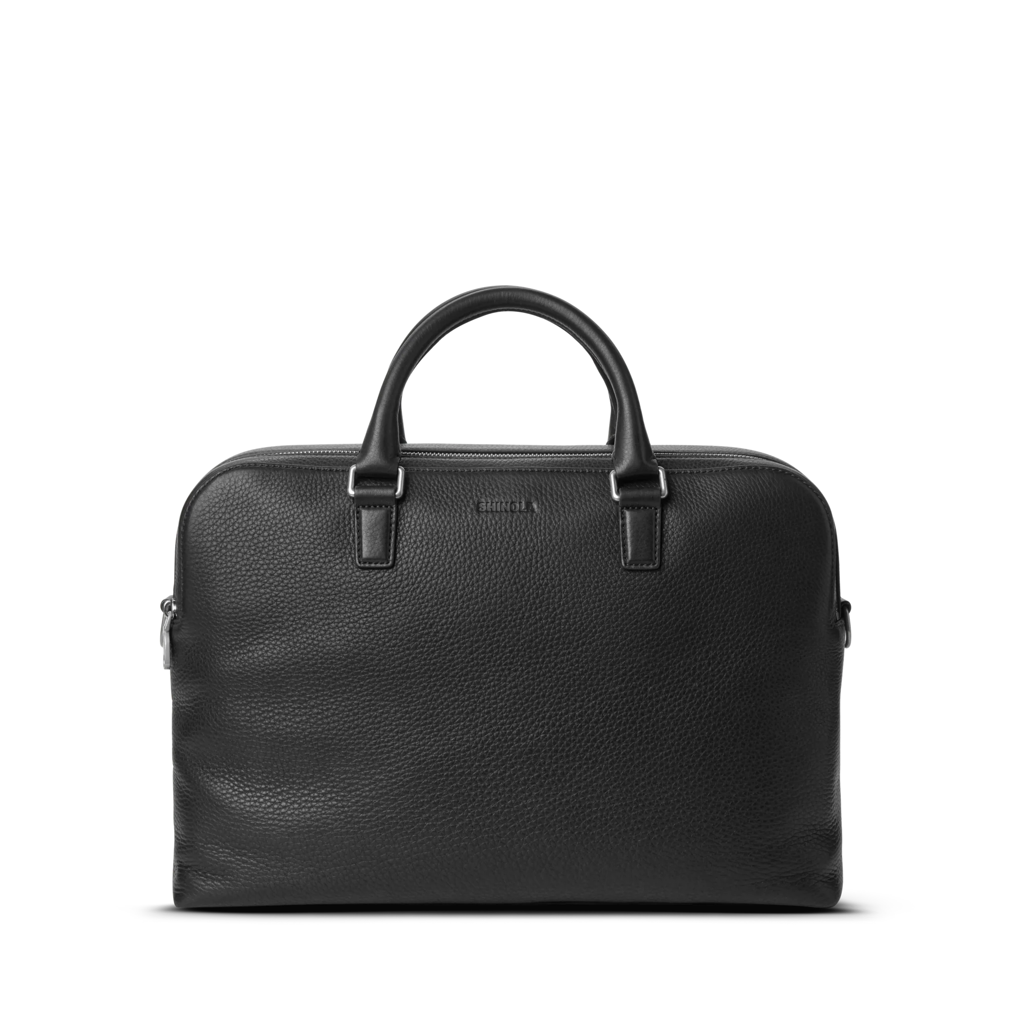 Double Zip Briefcase - Black - Image 7