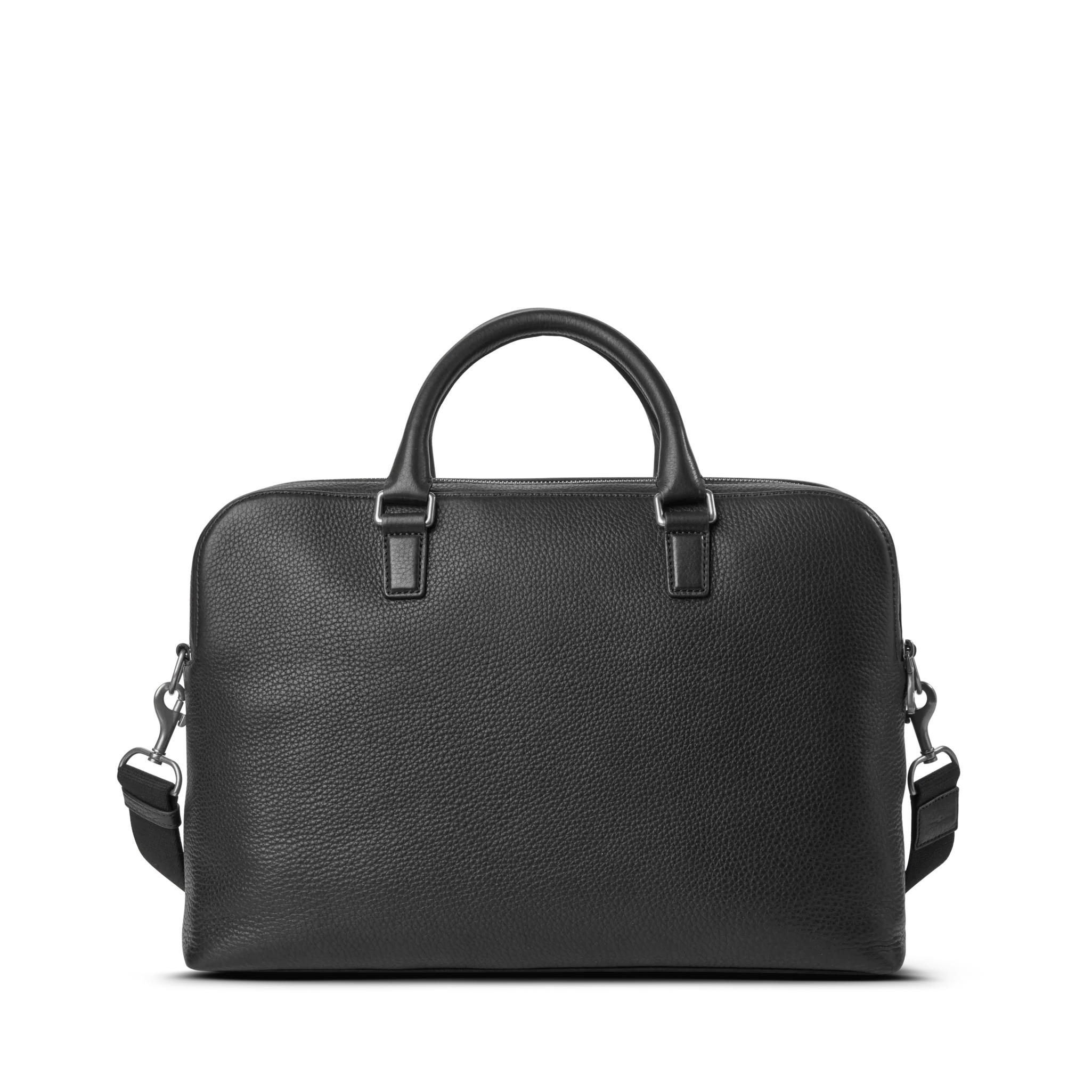 Double Zip Briefcase - Black - Image 9