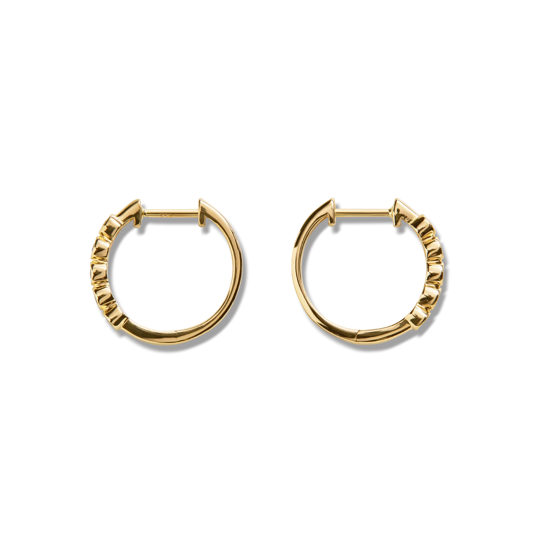 Desert Diamond Huggie Earrings - Image 2