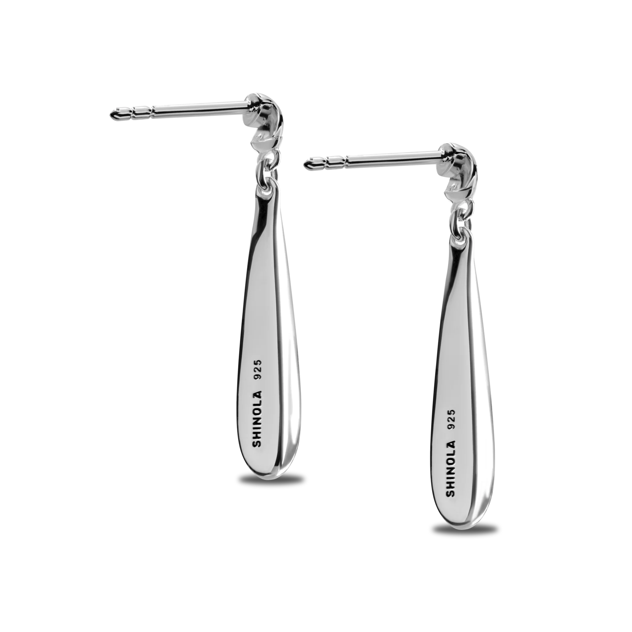 Elongated Teardrop Earrings - Image 3