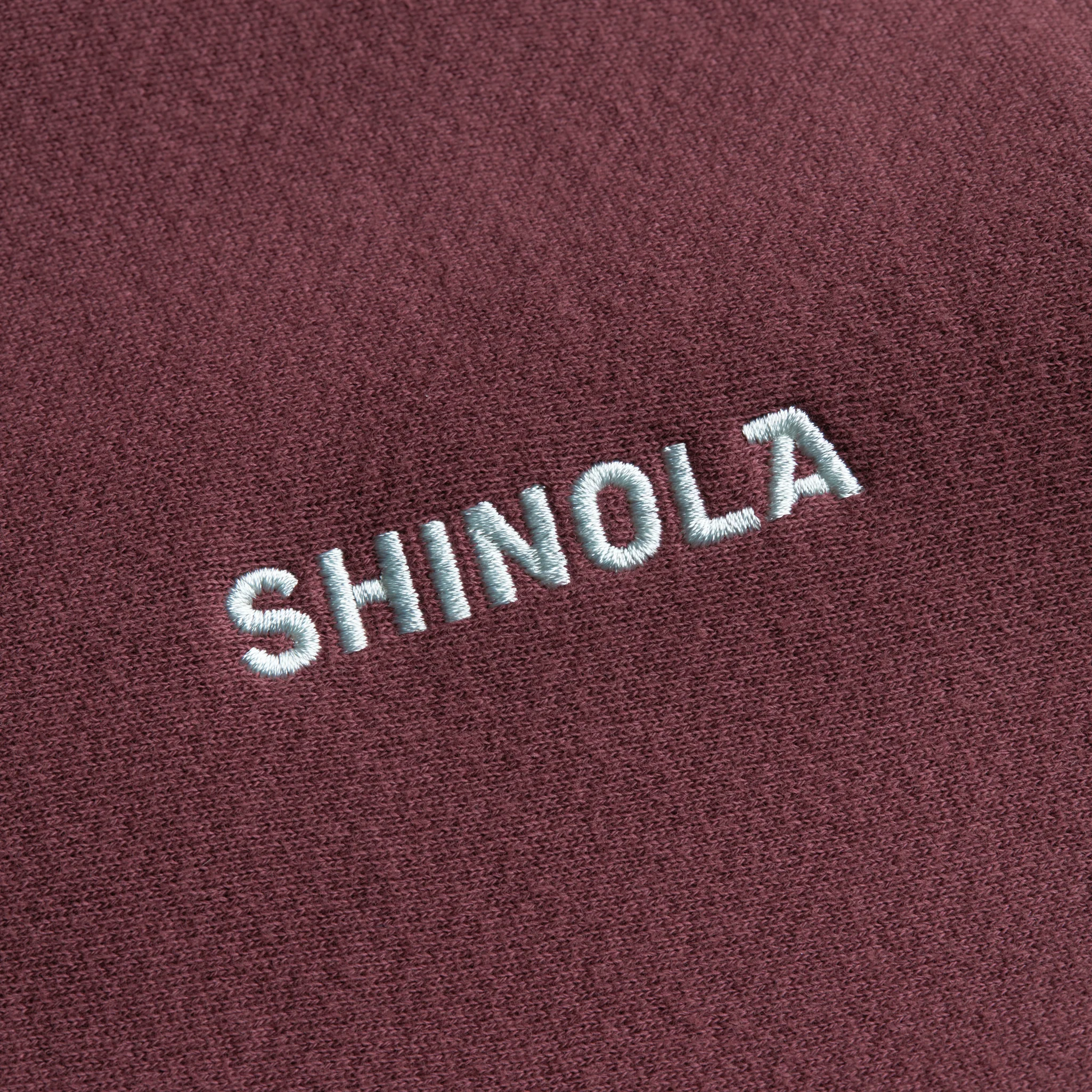 Fleece Logo Sweatshirt - Merlot - Image 2